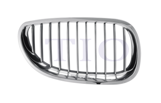 BMW 5 SERIES 2004-2010 — GRILLE RH; BLACK/CHROME FRAME; 5 SERIES 2006-2010