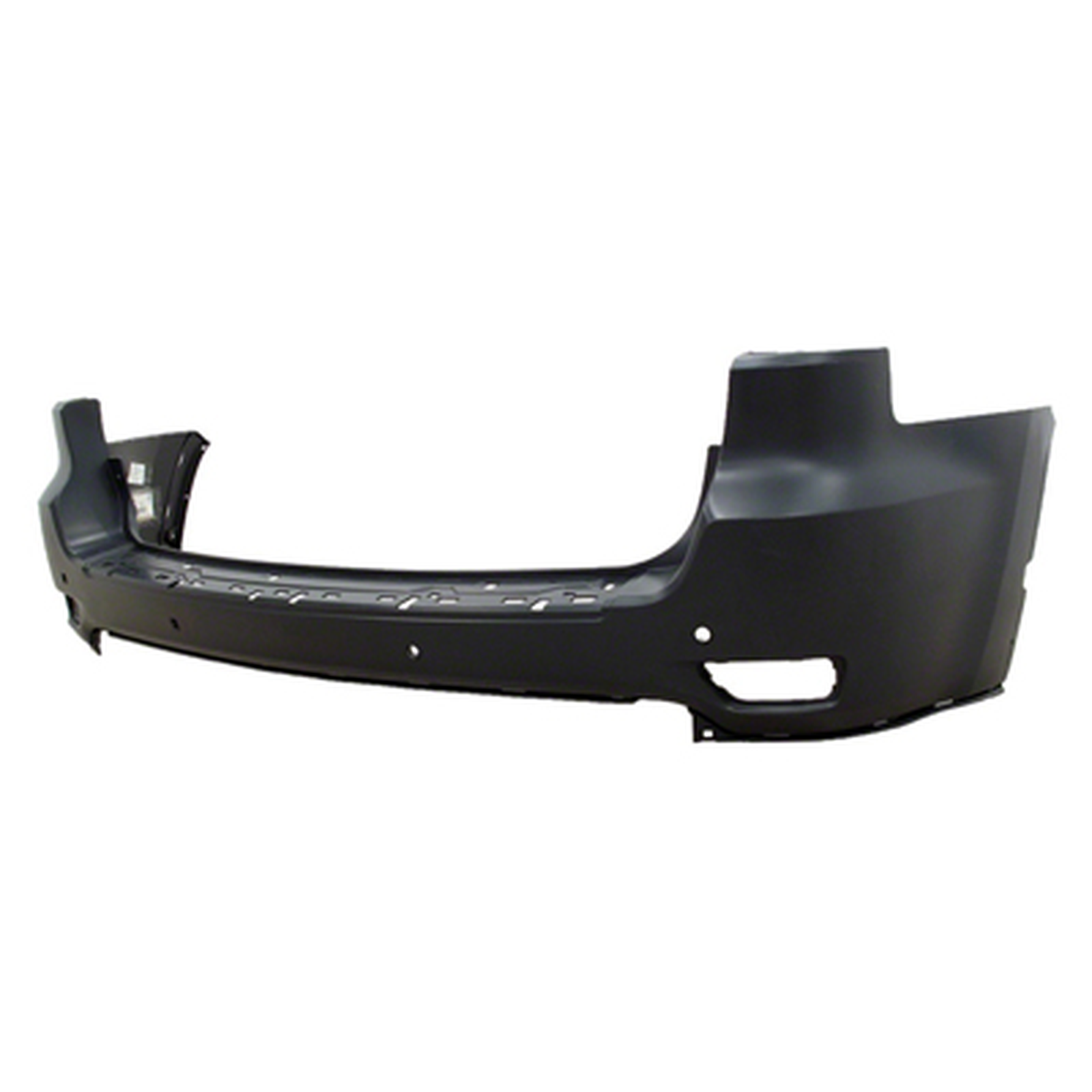CH1100953 jeep grand cherokee 2011 2013 bumper rear primed with parking sensor with chrome 1