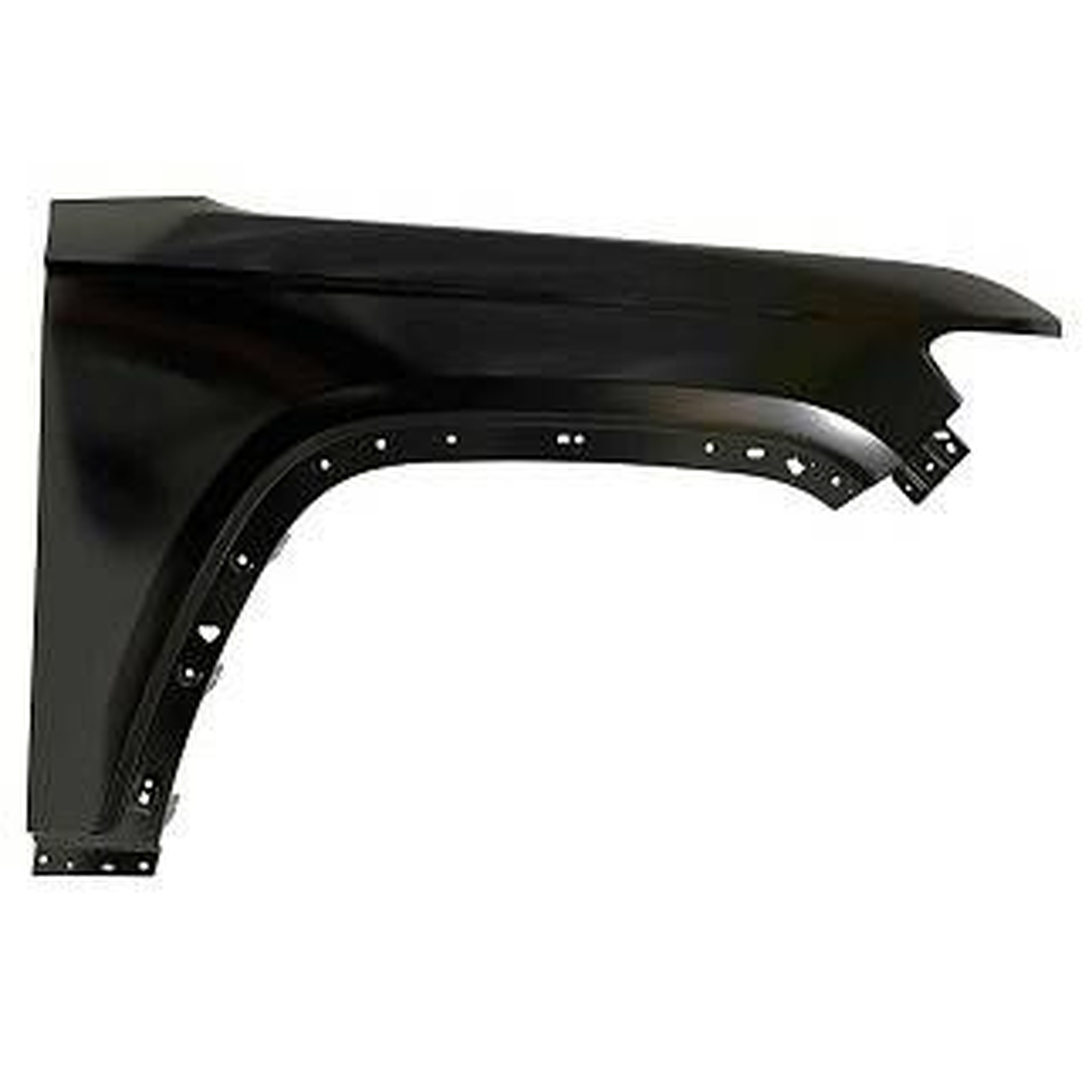 CH1241297 jeep grand cherokee 2022 2025 front right fender wl body without lamp hole steel 1