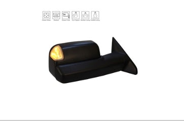 RAM RAM PICKUP-RAM 2019-2025 — TOW MIRROR RH; TEXTURED; POWER/FOLD/HEATED/MARKER/PUD./TURN/SPOTTER; 25/3500 2019-2022 (68381774AA)