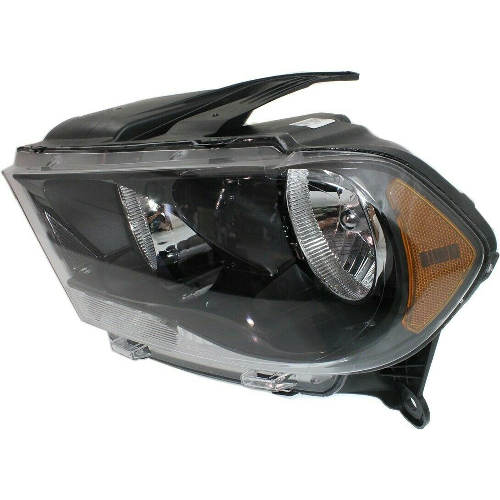 CH2502229 dodge durango 2011 2013 left headlight halogen black trim hq ch2502229 2