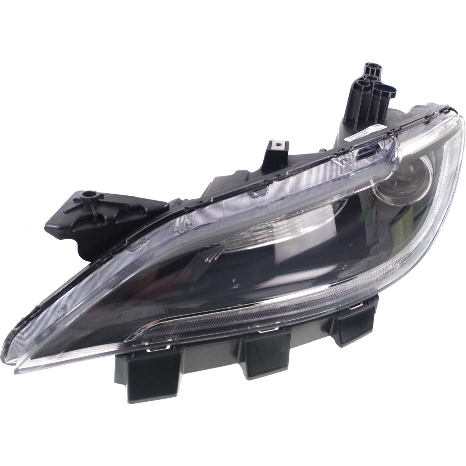 CH2502293 chrysler 200 2016 2017 left headlight halogen with led with chrome trim hq ch250 2