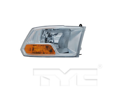 DODGE PICKUP 2009-2010 — HEAD LAMP RH; W/O QUAD; RAM1500 09-10/25-3500 2010; PU-RAM-15-5500 11-12 CAPA