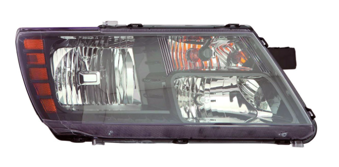DODGE JOURNEY 2009-2020 — HEADLIGHT RH; BLACK TRIM; JOURNEY 2014-2020