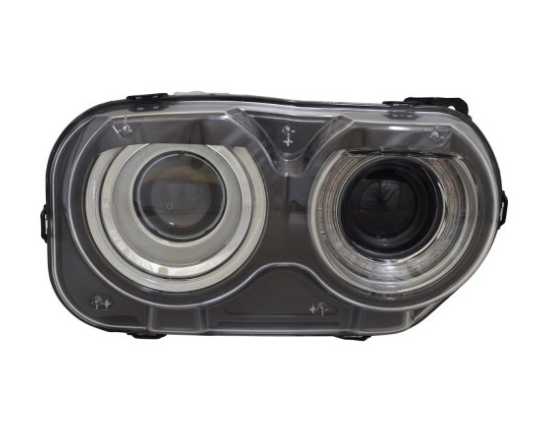 DODGE CHARGER 2015-2023 — HALOGEN HEADLIGHT RH; W/O AIR INTAKE; CHALLENGER 2015-2023