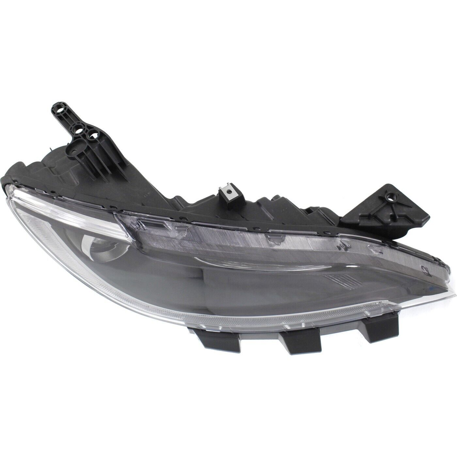 CH2503293 chrysler 200 2016 2017 right headlight halogen with led with chrome trim hq ch25 4