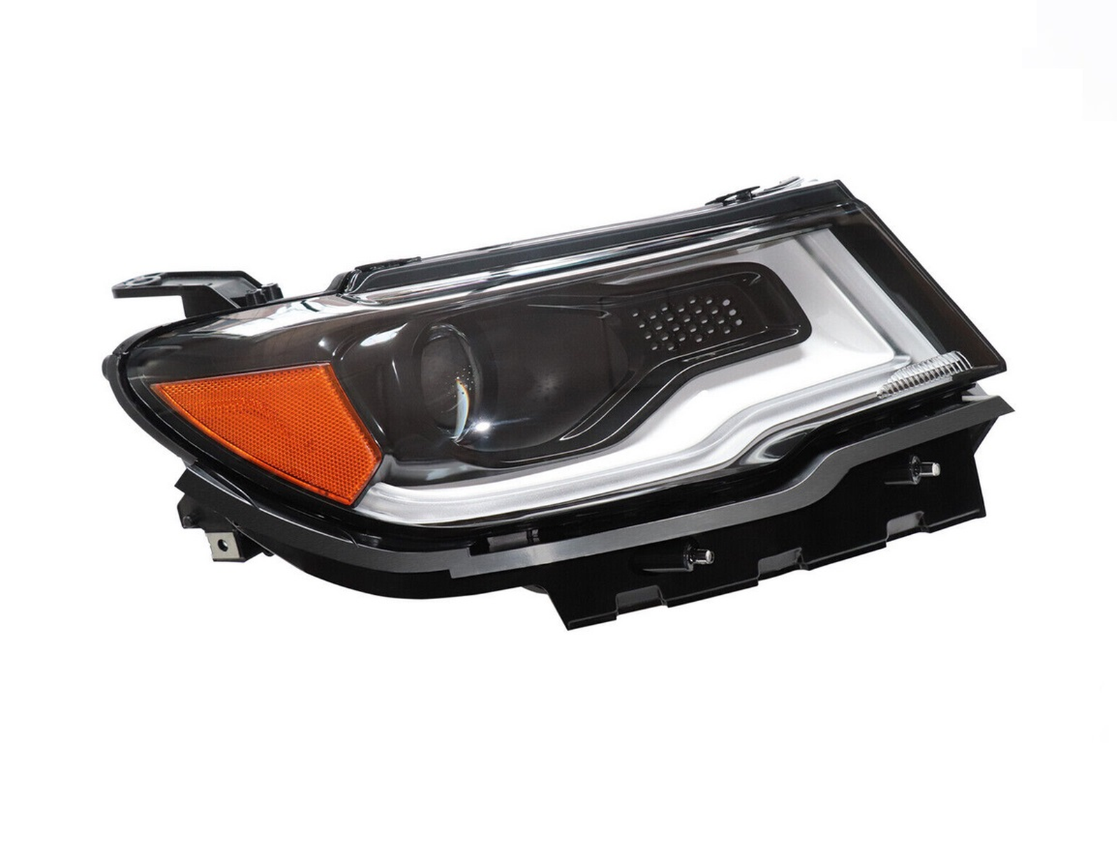 CH2503312 jeep compass mp 2017 2021 right headlight hid without led accent hq ch2503312 2