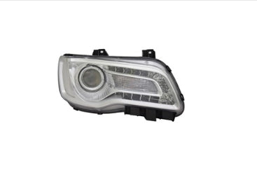 CHRYSLER 300 2011-2023 — HALOGEN HEAD LIGHT RH; CHROME; PROJECTION; 300 2018-2023
