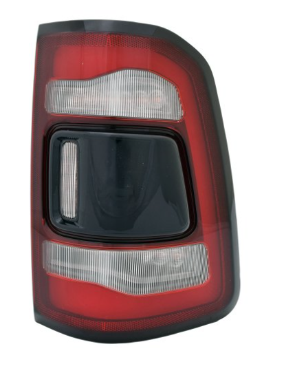 RAM RAM PICKUP-RAM 2019-2025 — LED TAIL LIGHT RH; W/O BLIND DETECTION; BLACK CENTER/TRIM; PICKUP-RAM-1500 2019-2024 (55112992AD)