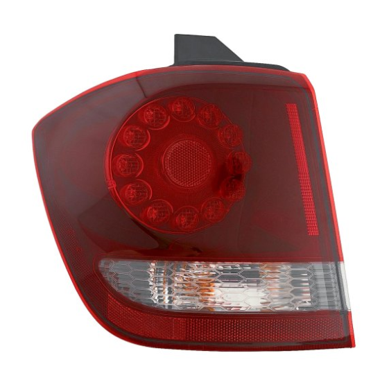 DODGE JOURNEY 2009-2020 — LED OUTER TAIL LIGHT LH; BLACK TRIM; 2015-2020 CAPA