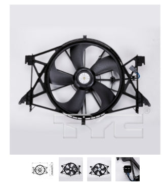 RAM RAM PICKUP-RAM 2011-2018 — RAD FAN ASSEMBLY; 4.7L/5.7L V8; 1500 09-18/CLASSIC 19-22; 2500 10-18; 3500 13-18 (OE 55056948AI)