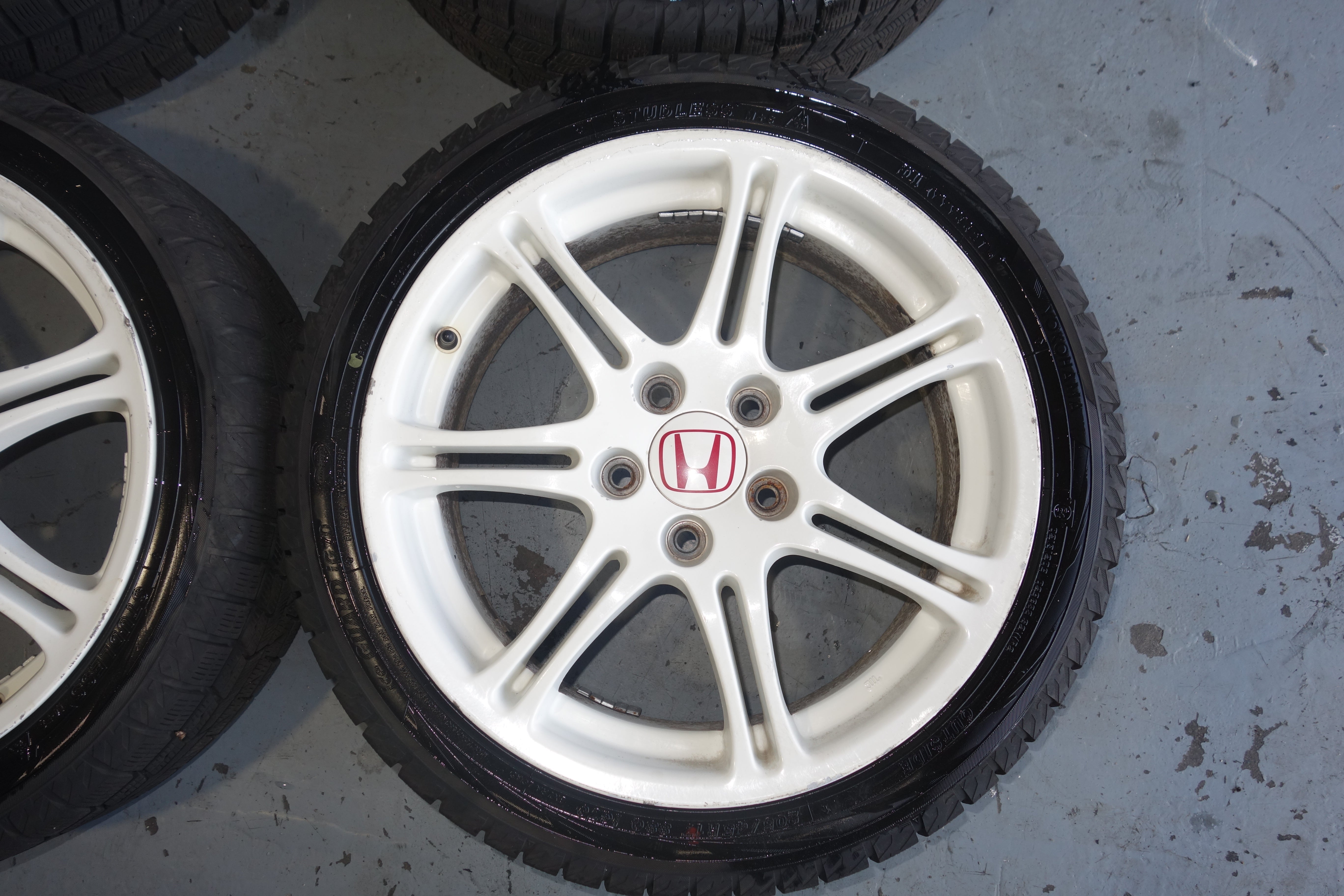 JDM Honda Civic Type R EP3 OEM Enkei Wheels Rims Championship White 5x114.3 17x7 +45