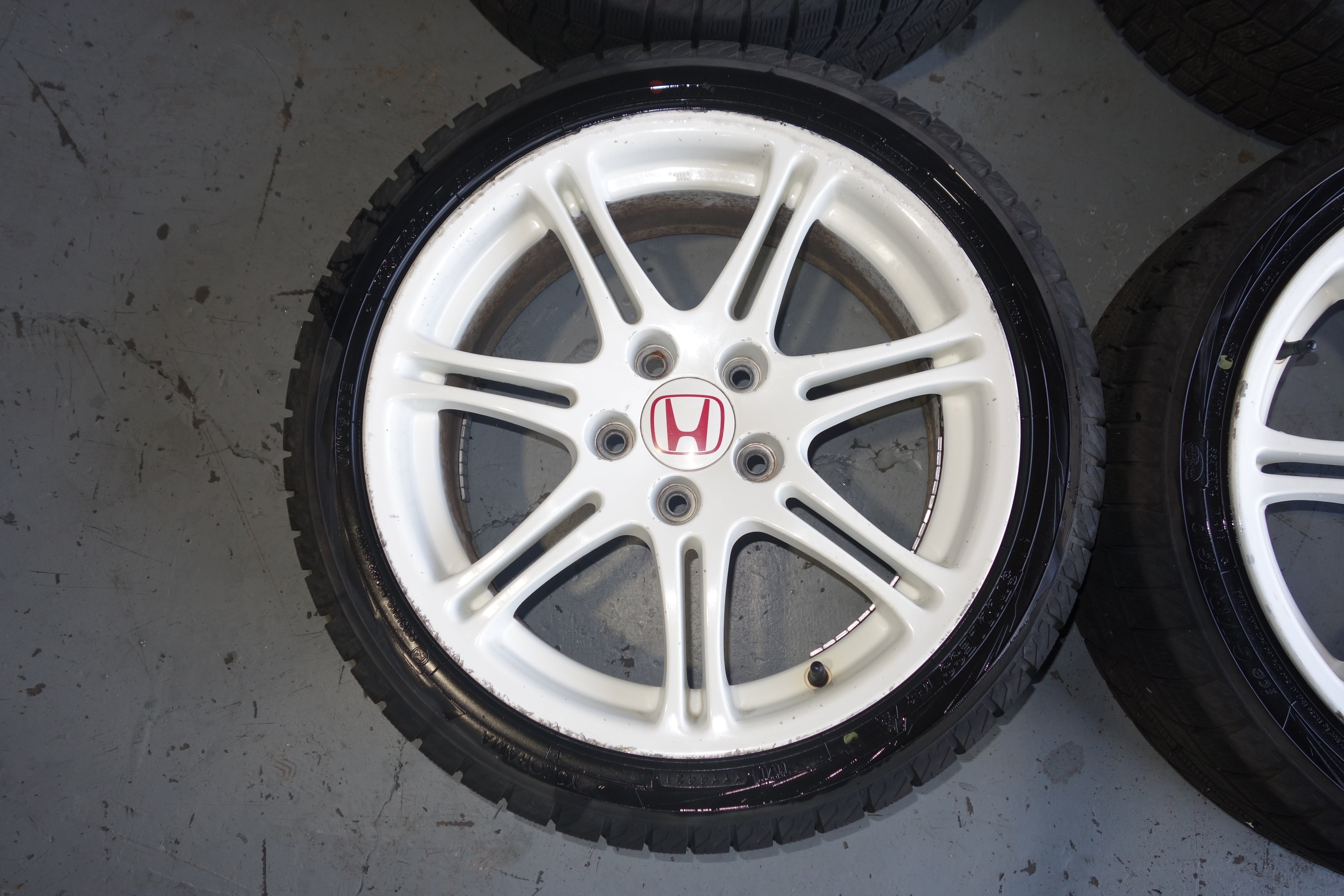 JDM Honda Civic Type R EP3 OEM Enkei Wheels Rims Championship White 5x114.3 17x7 +45