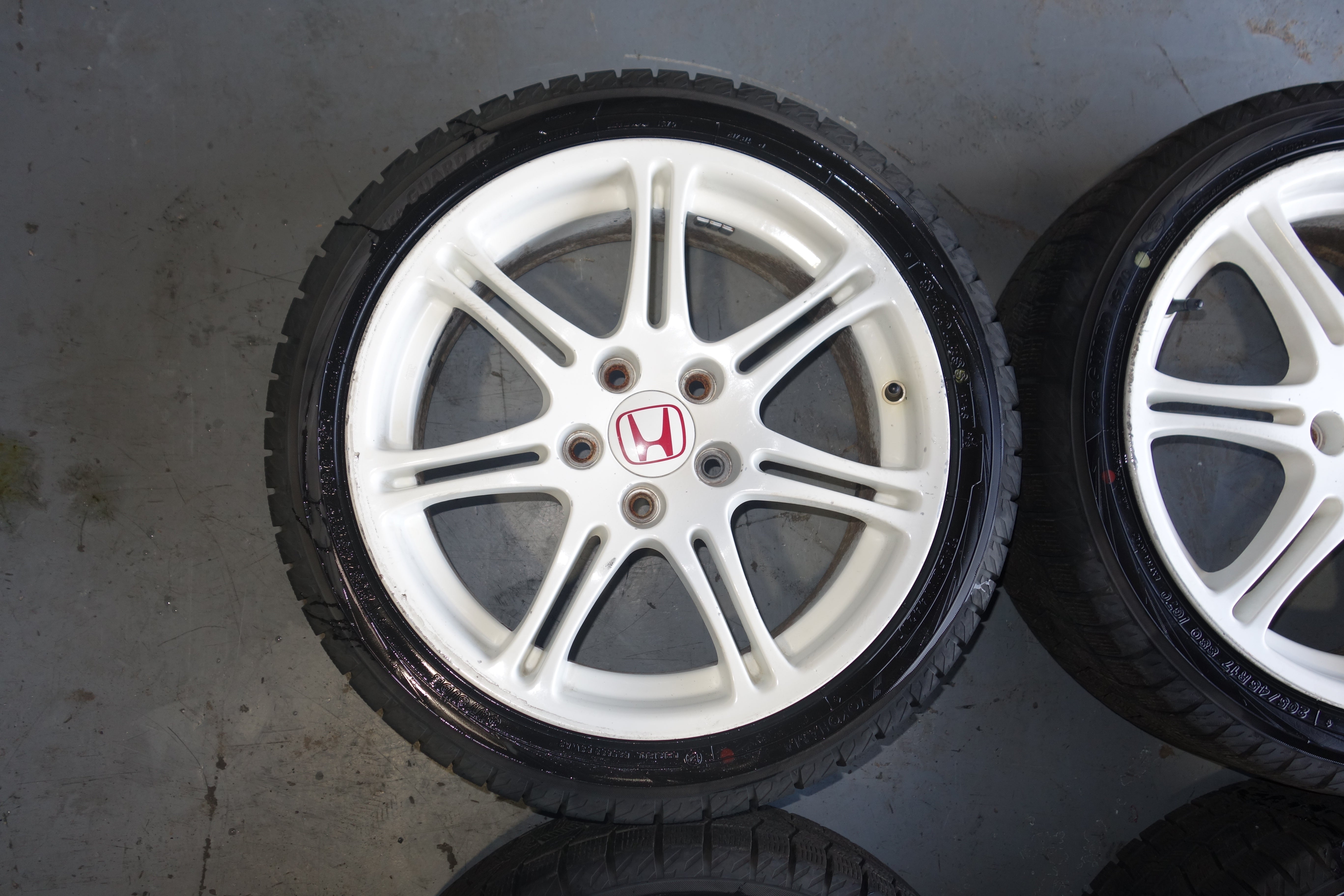 JDM Honda Civic Type R EP3 OEM Enkei Wheels Rims Championship White 5x114.3 17x7 +45