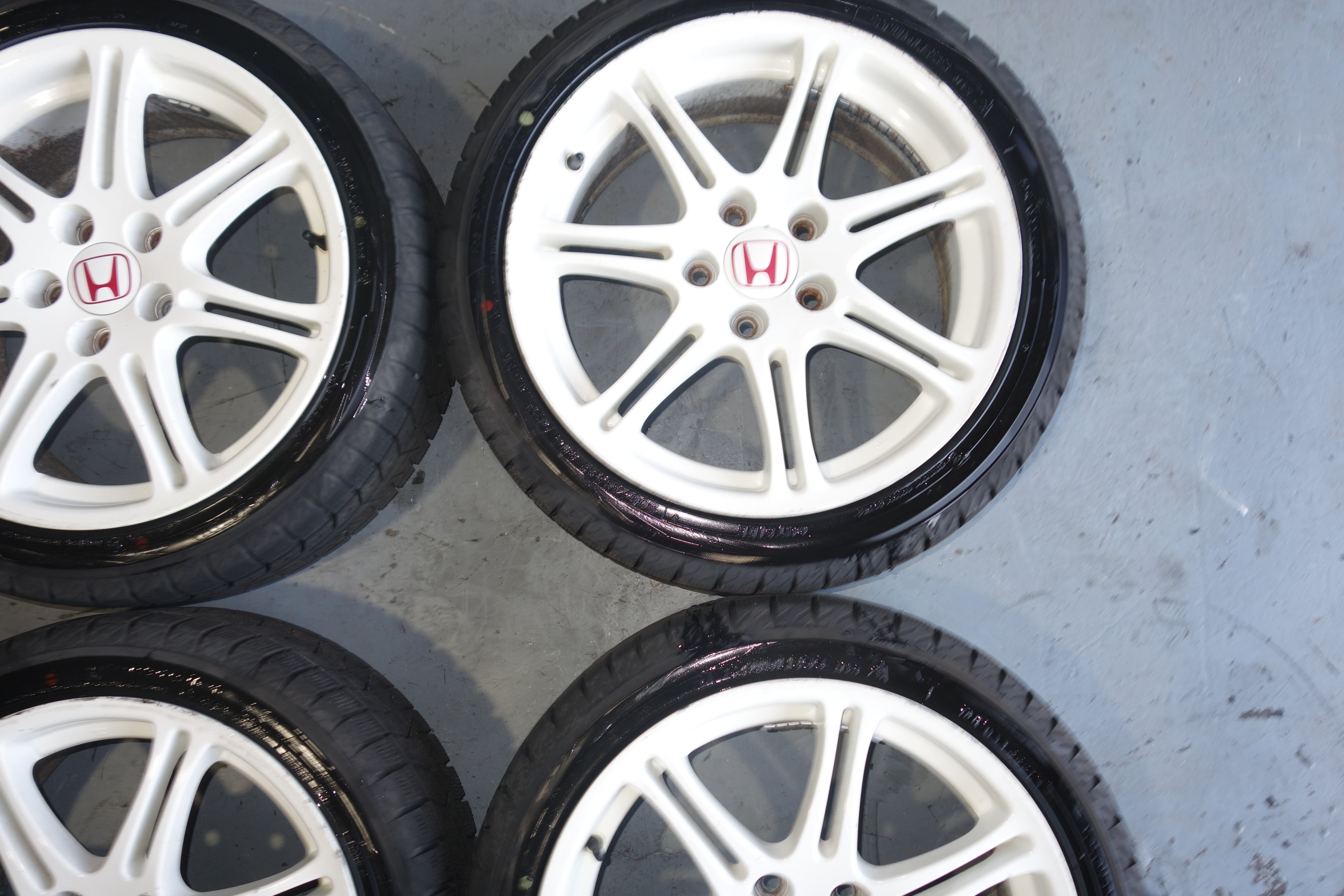 JDM Honda Civic Type R EP3 OEM Enkei Wheels Rims Championship White 5x114.3 17x7 +45