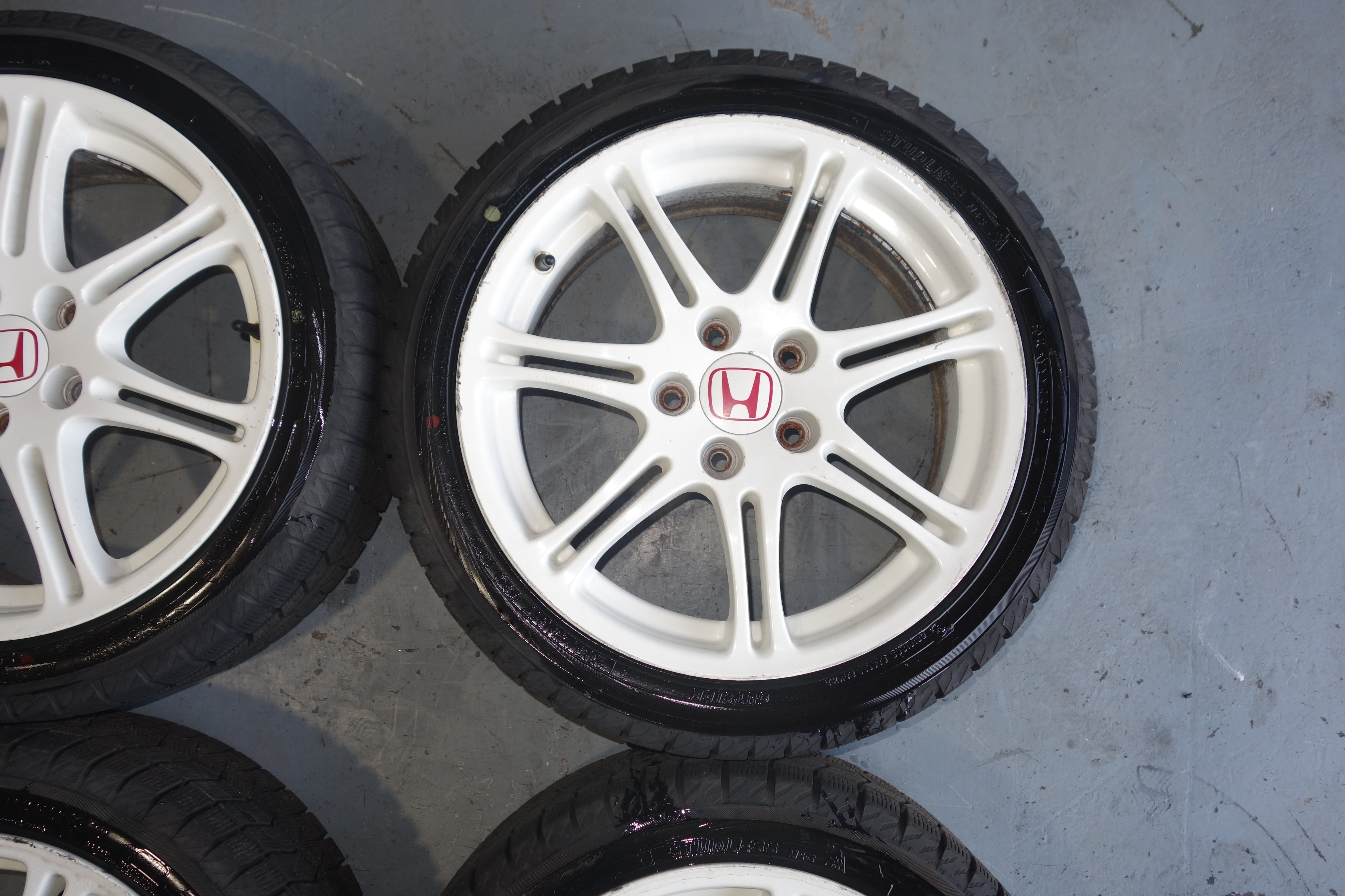JDM Honda Civic Type R EP3 OEM Enkei Wheels Rims Championship White 5x114.3 17x7 +45