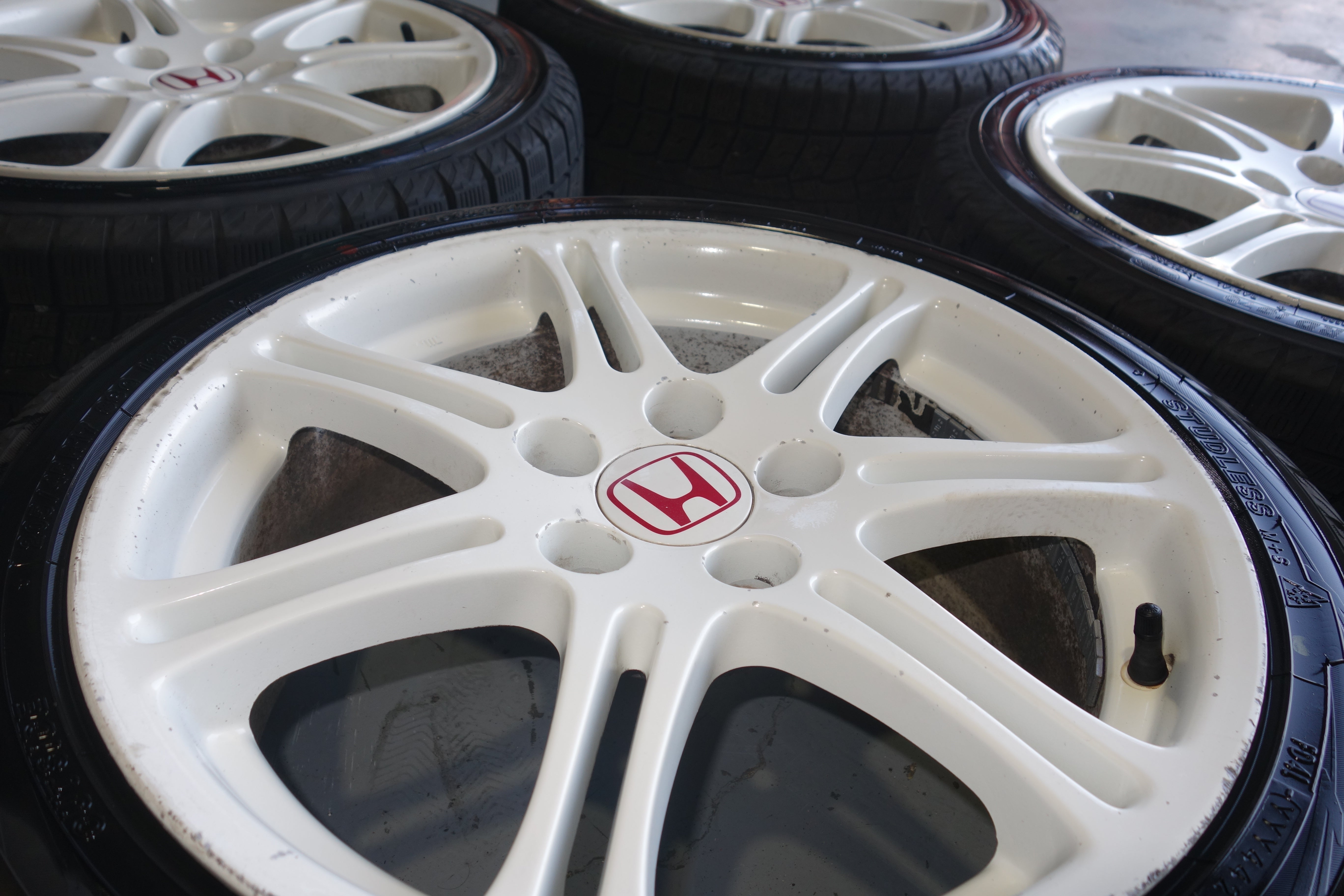 JDM Honda Civic Type R EP3 OEM Enkei Wheels Rims Championship White 5x114.3 17x7 +45