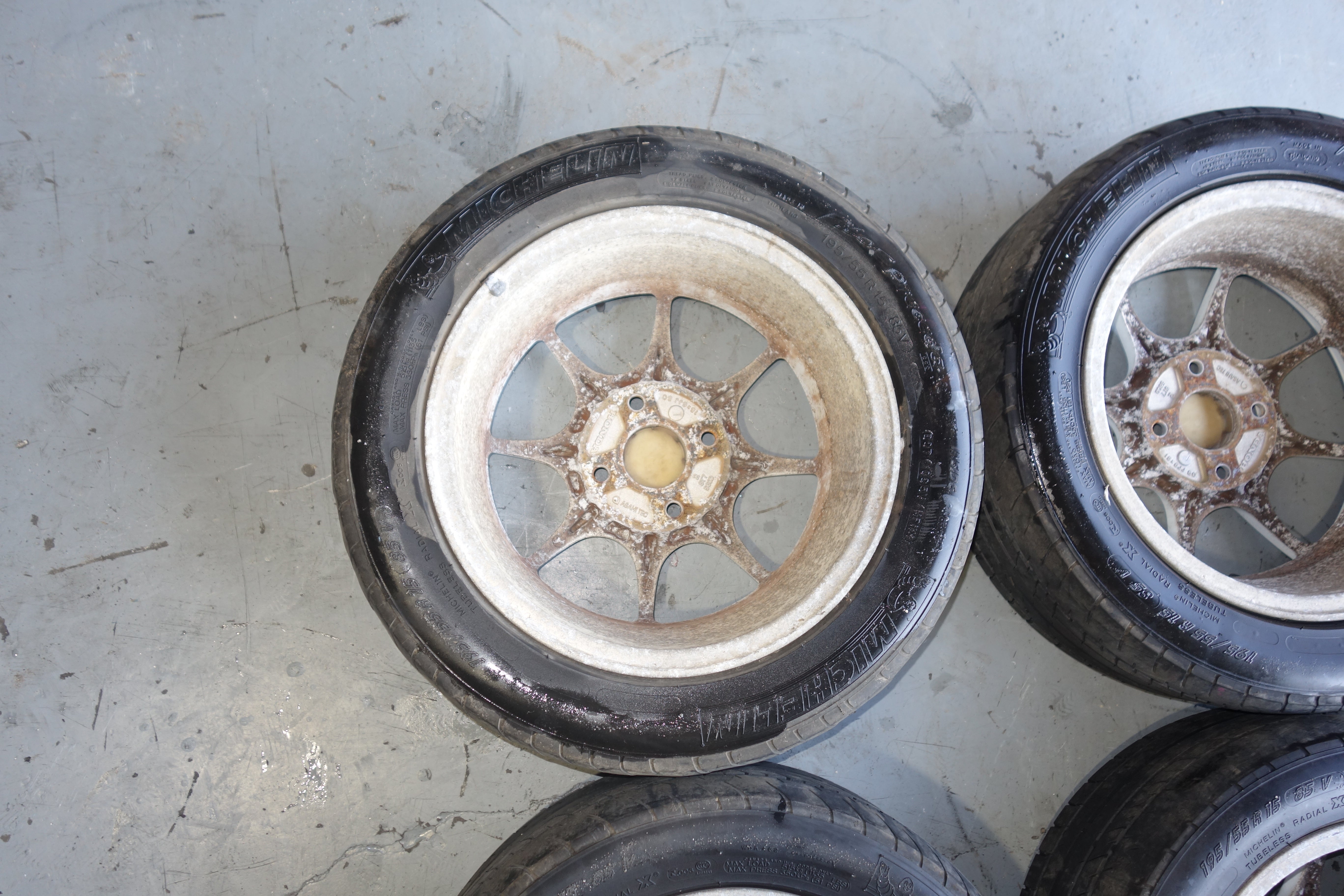 JDM Honda Integra Type R DC2 96–97 Spec 4x114.3 15x6 +50 White OEM Lightweight Wheels Tires Mags with Center Caps NS-II 165/50R15