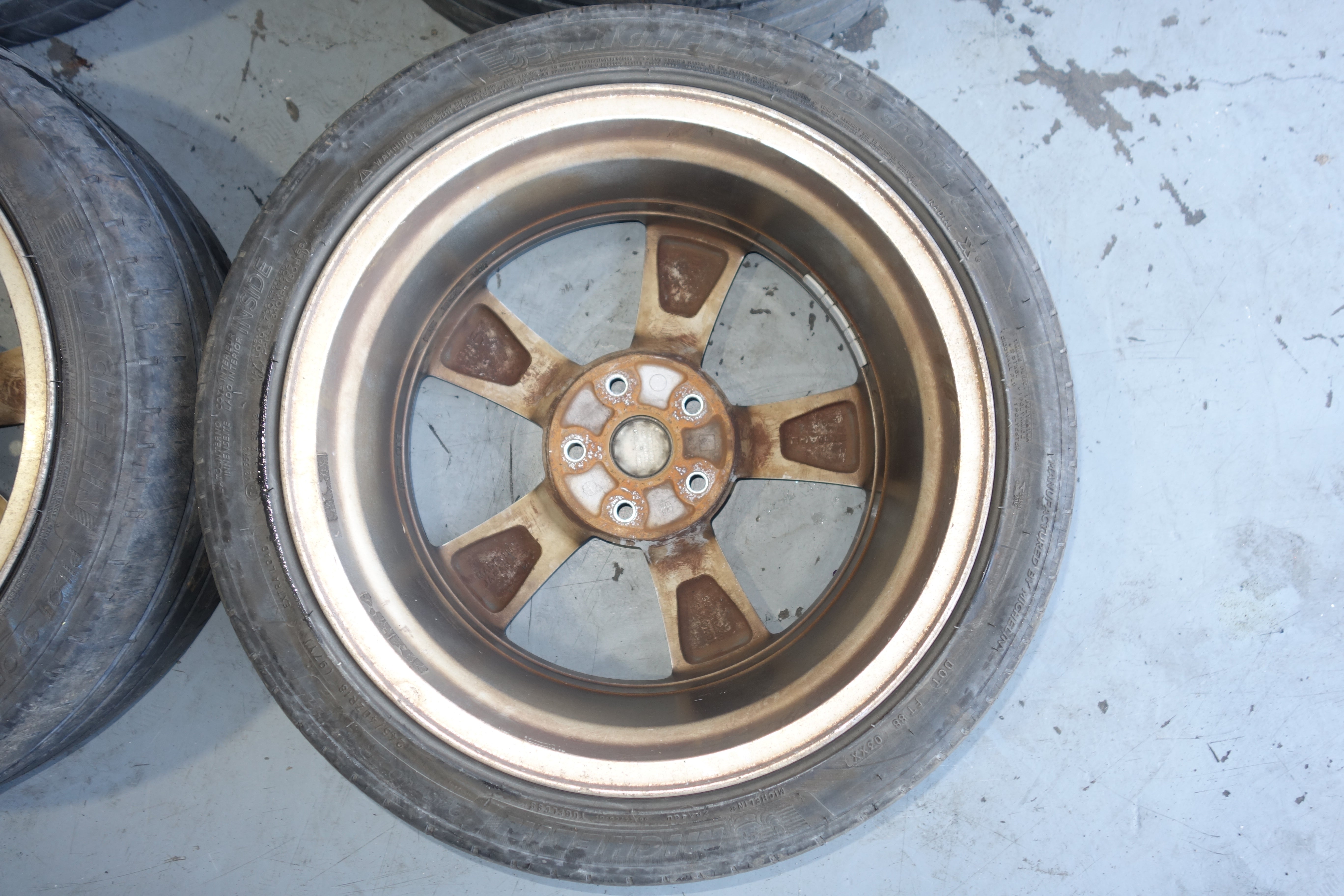 JDM Subaru WRX STI GRB OEM 5x114.3 18x8.5 +55 Lightweight Alloy Wheels with Tires 245/40R18