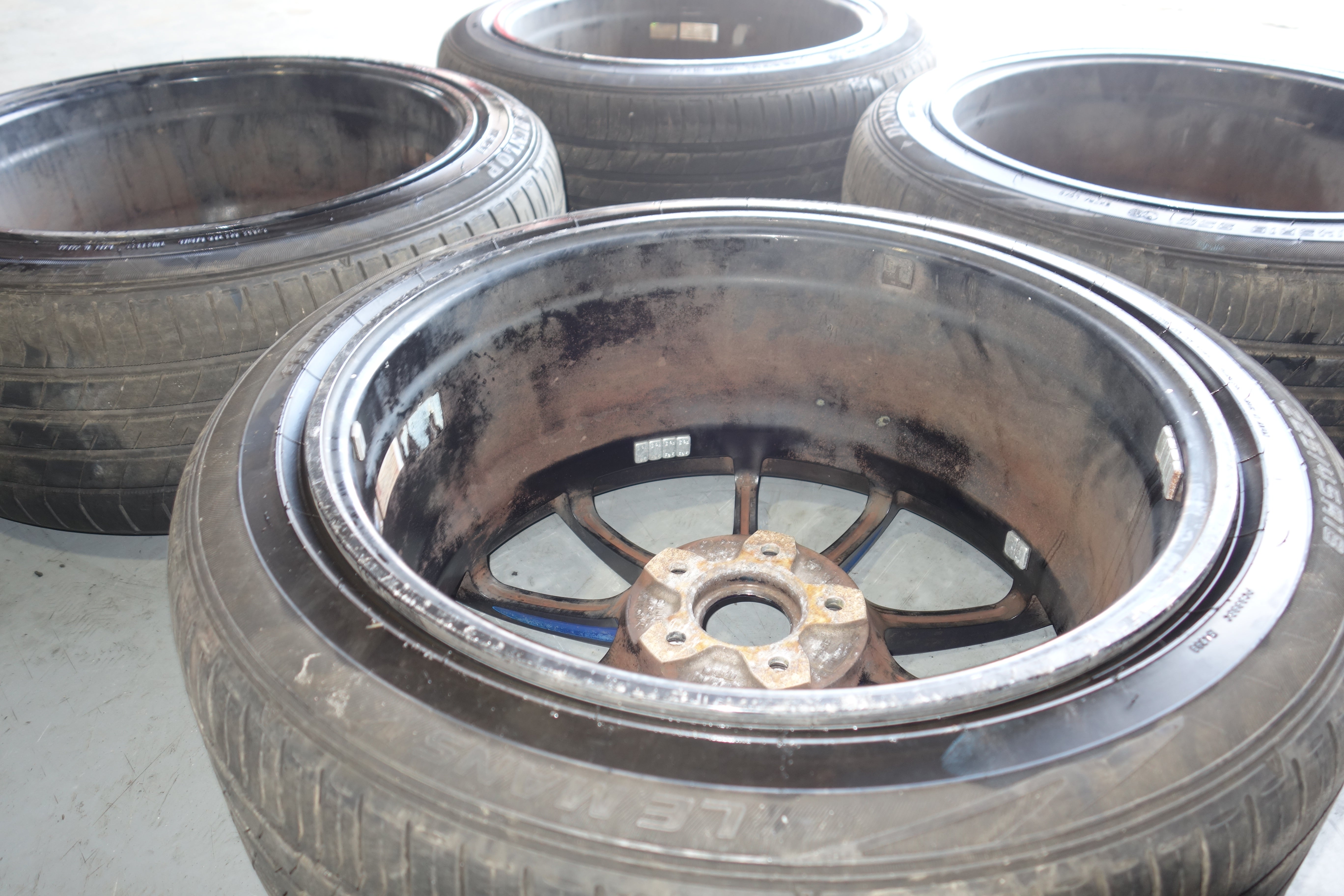JDM WedsSport SA-55M 18x8.5 +50 5x114.3 BBM Lightweight JDM Alloy Wheels w/ 225/45R18 Tires Set