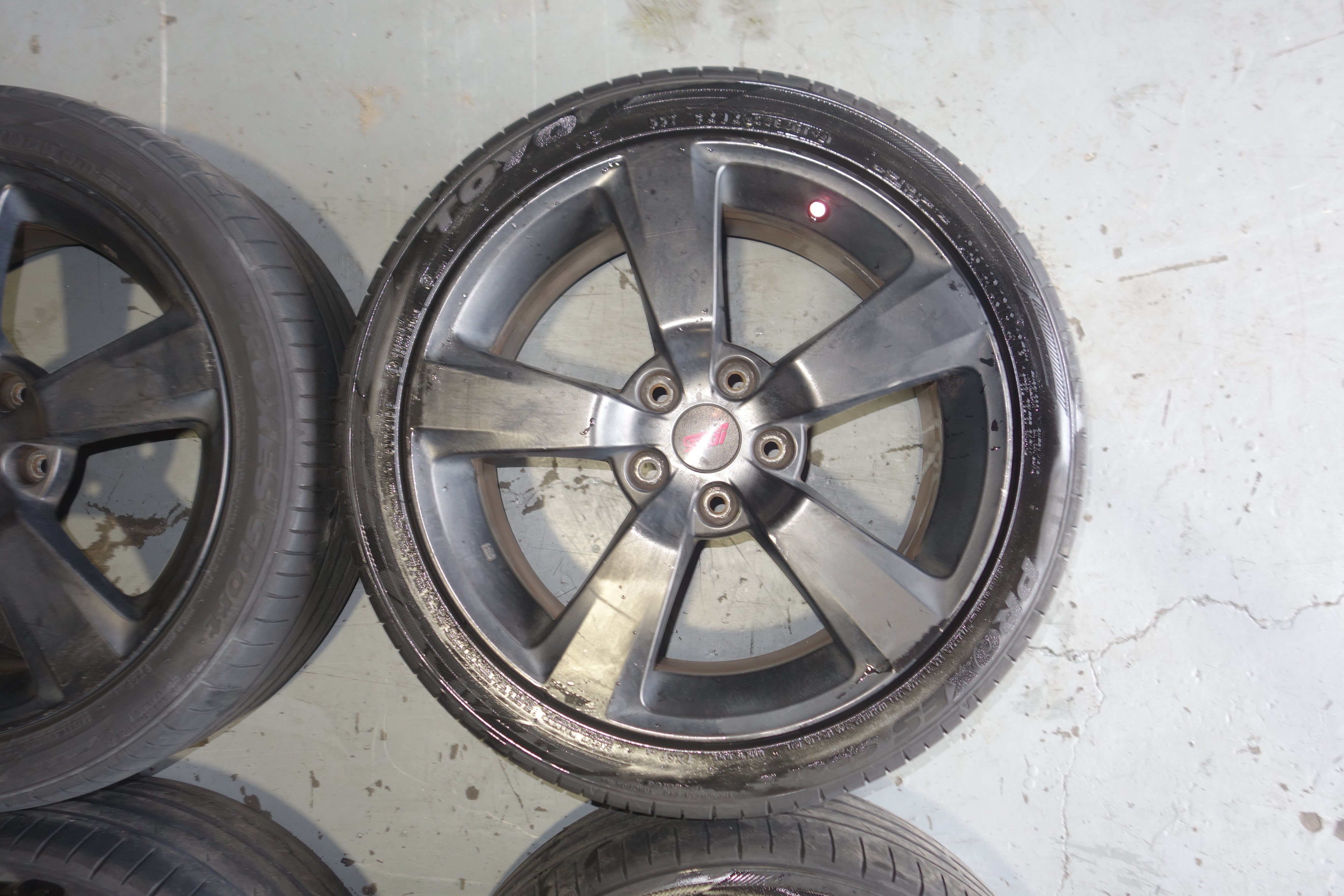 JDM Subaru WRX STI GRB OEM 5x114.3 18x8.5 +55 Lightweight Alloy Wheels with Tires 245/40R18 2008 Subaru Impreza WRX STI Wagon OEM Wheel 18x8.5 +55 Offset