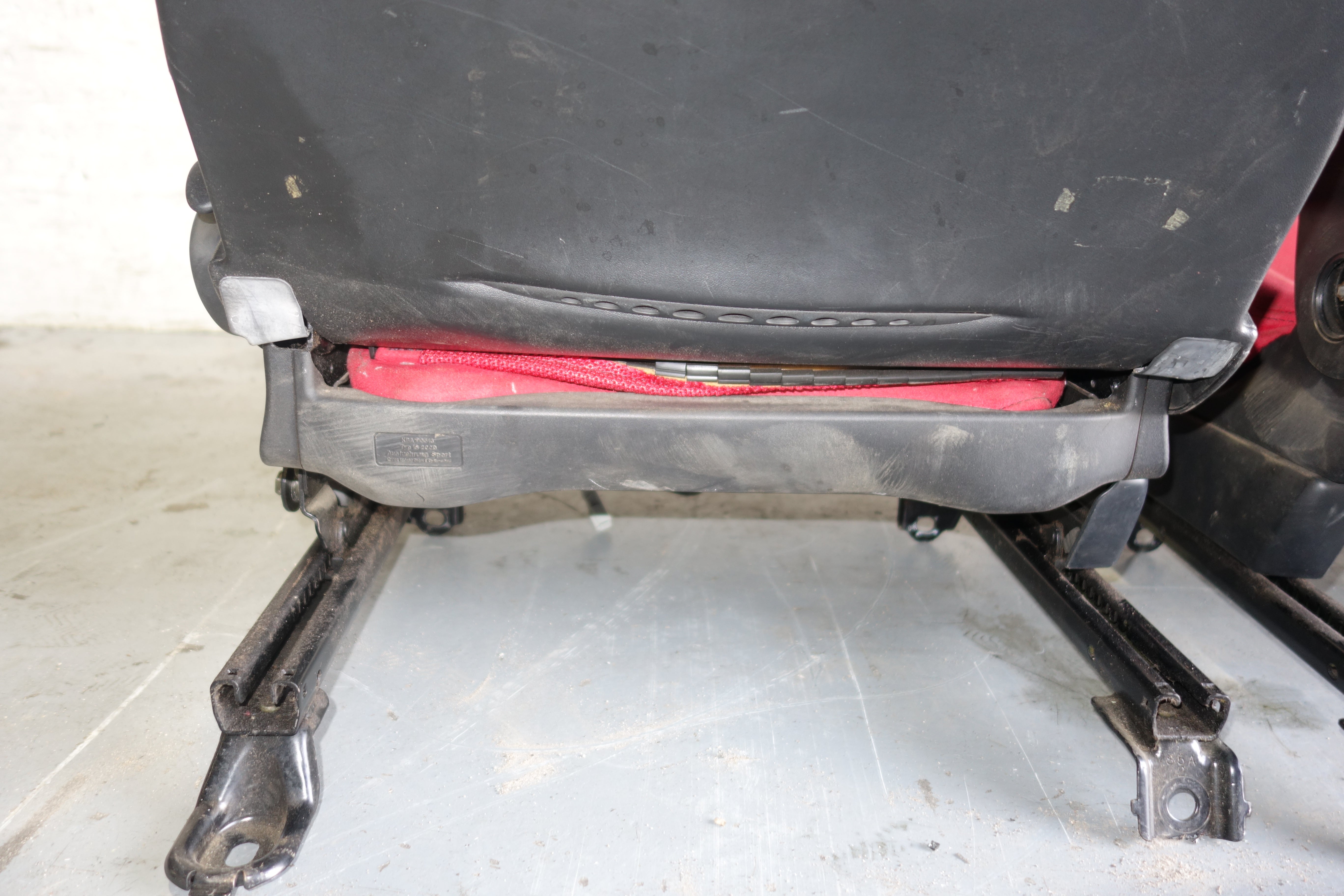 JDM Honda Civic Type R EP3 Recaro Seats Red Front Pair w/ Rails 2001–2005