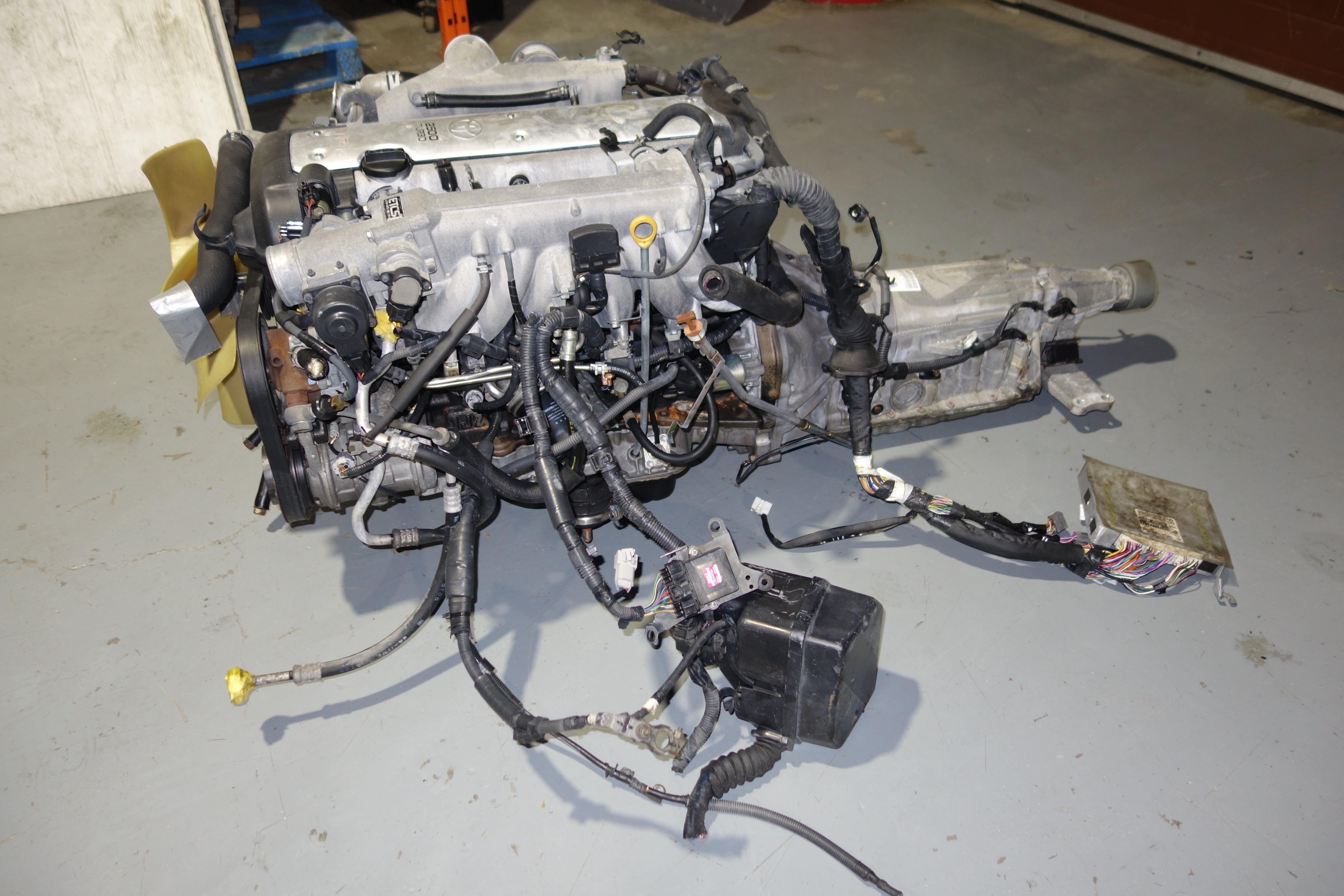 JDM Toyota 1JZ-GTE VVTi 2.5L Turbo Engine & Automatic Transmission – Front Sump | Supra, Soarer & Chaser