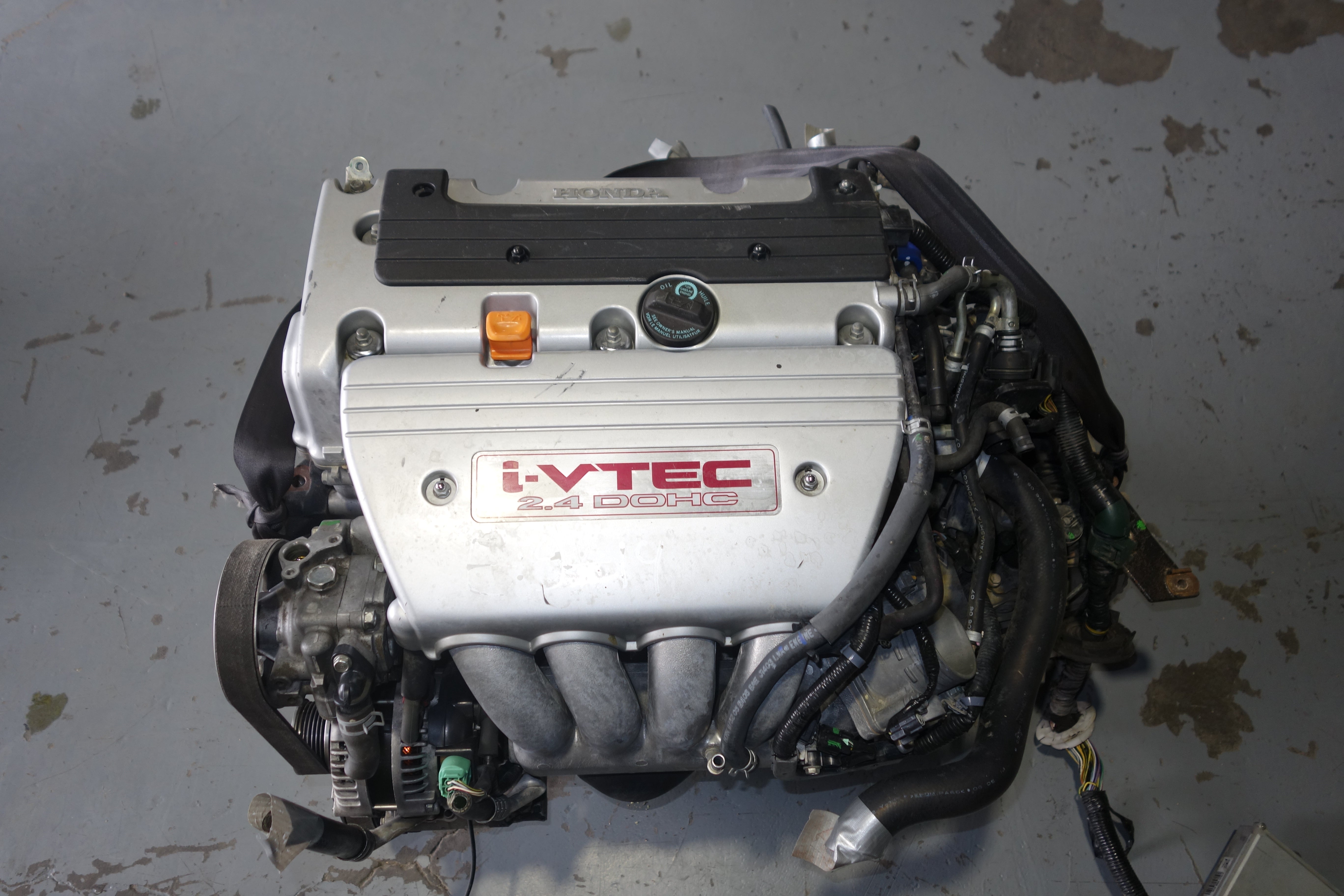 JDM Honda K24A3 K24A 2.4L DOHC i-VTEC Engine & 6-Speed Manual Transmission W/ Ecu Wiring Harness