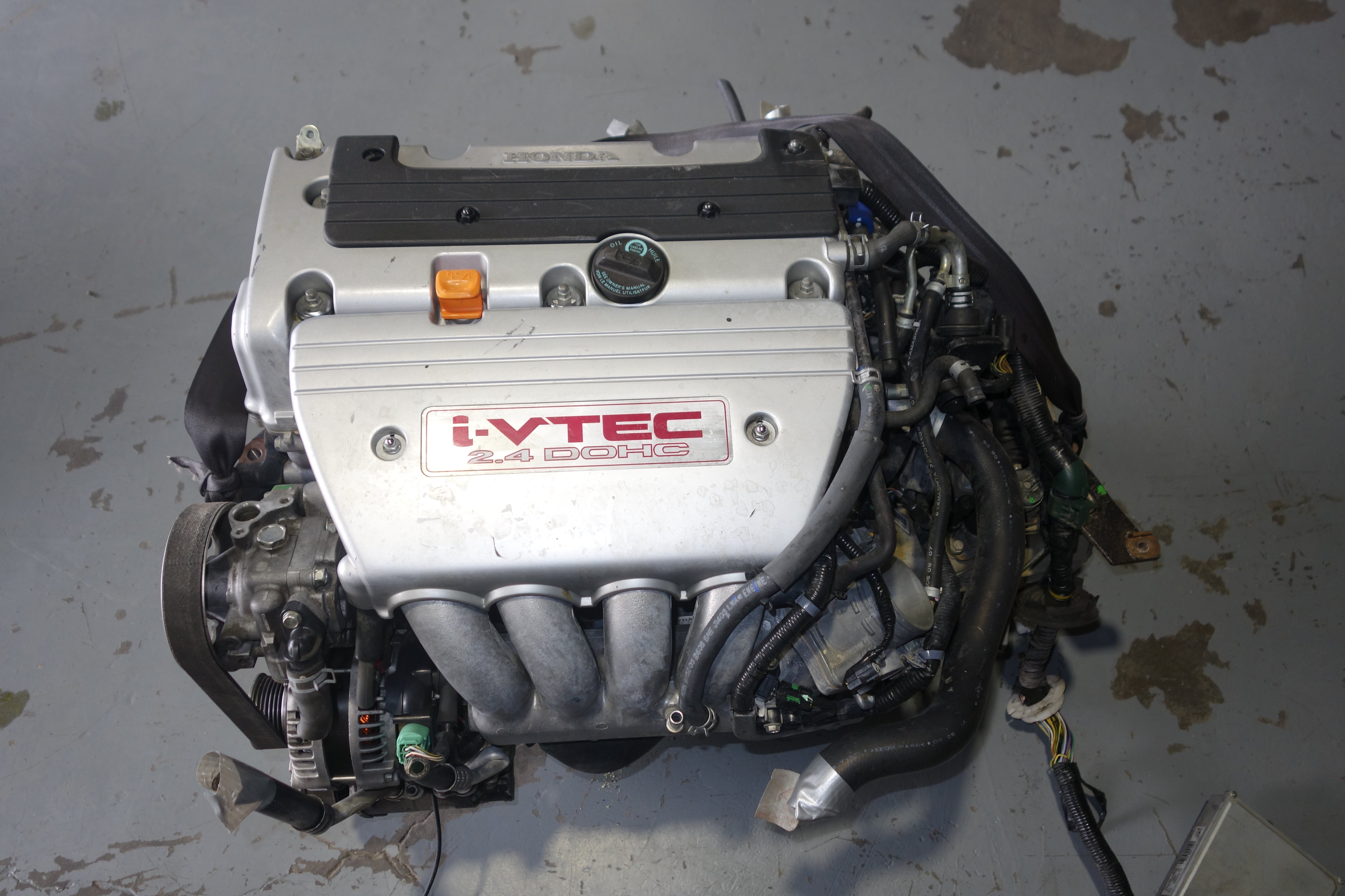 JDM Honda K24A3 K24A 2.4L DOHC i-VTEC Engine & 6-Speed Manual Transmission W/ Ecu Wiring Harness