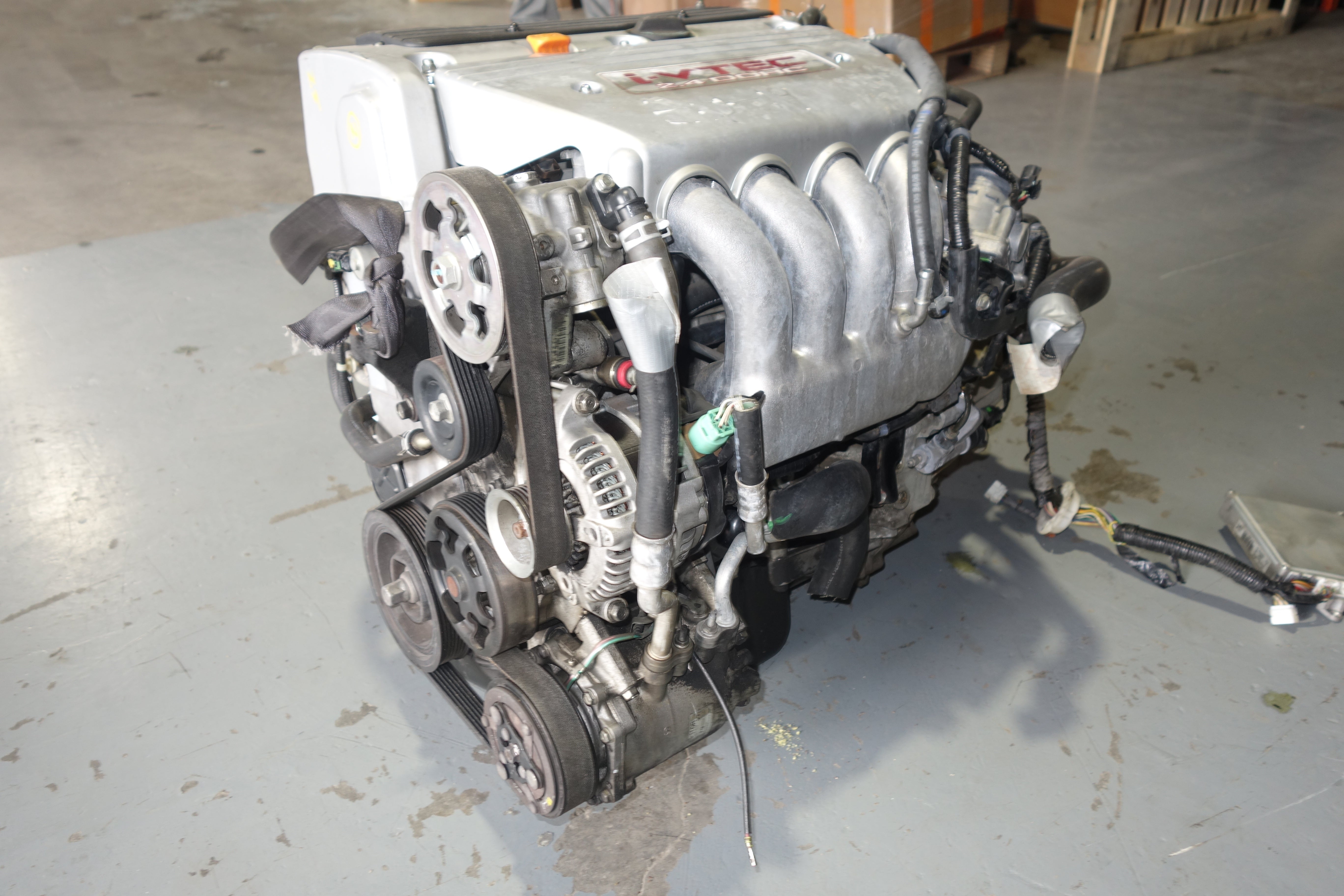 JDM Honda K24A3 K24A 2.4L DOHC i-VTEC Engine & 6-Speed Manual Transmission W/ Ecu Wiring Harness