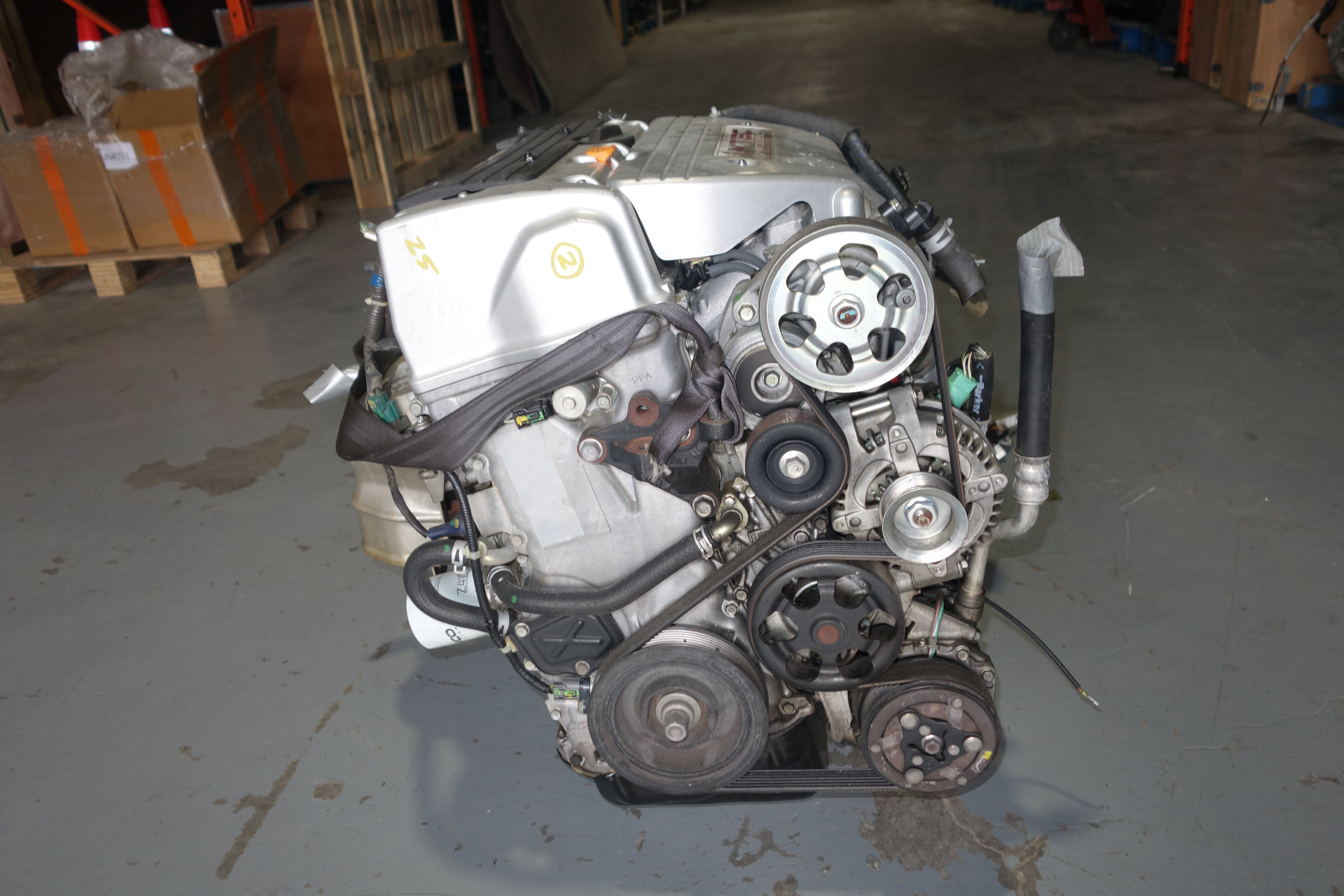 JDM Honda K24A3 K24A 2.4L DOHC i-VTEC Engine & 6-Speed Manual Transmission W/ Ecu Wiring Harness