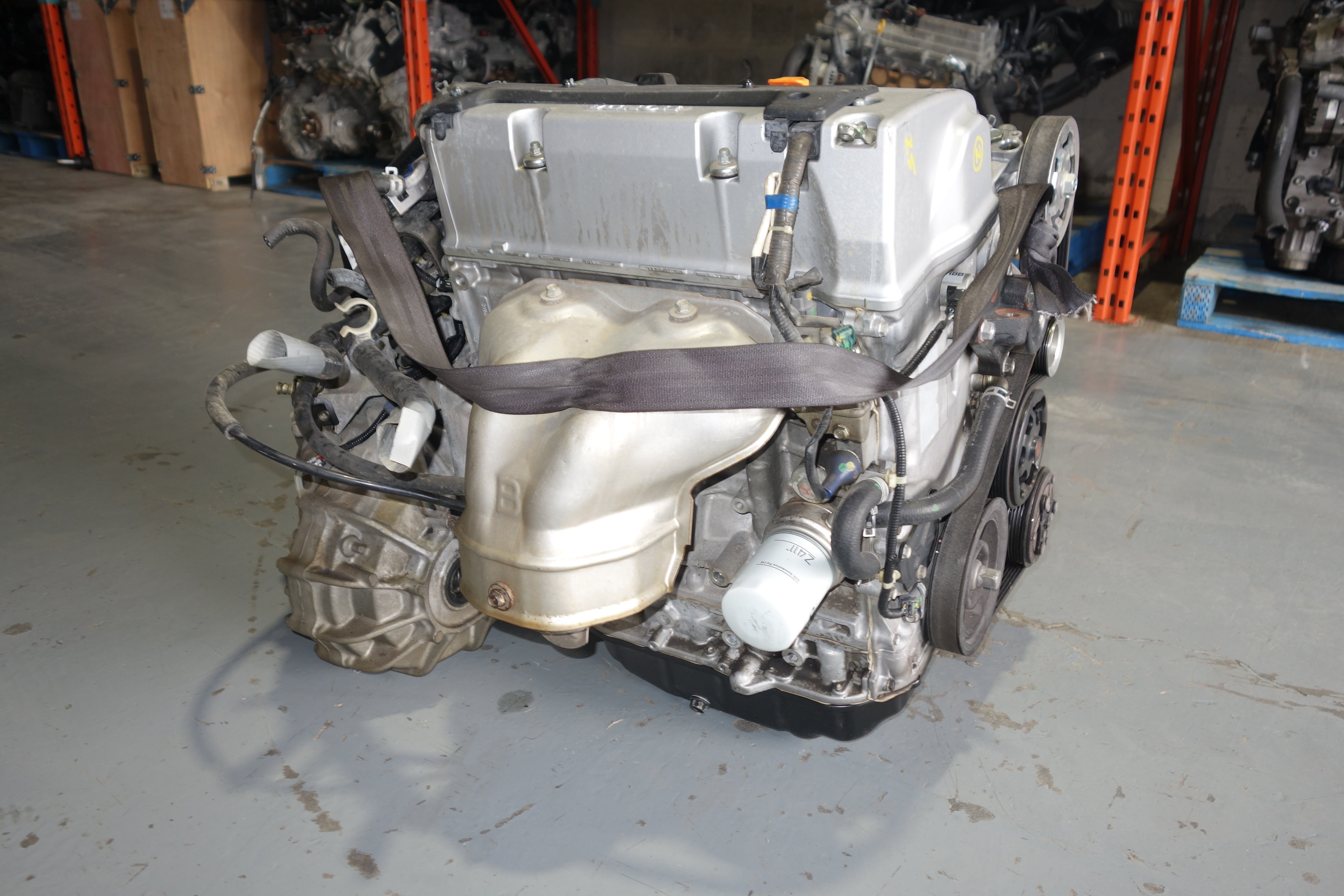JDM Honda K24A3 K24A 2.4L DOHC i-VTEC Engine & 6-Speed Manual Transmission W/ Ecu Wiring Harness