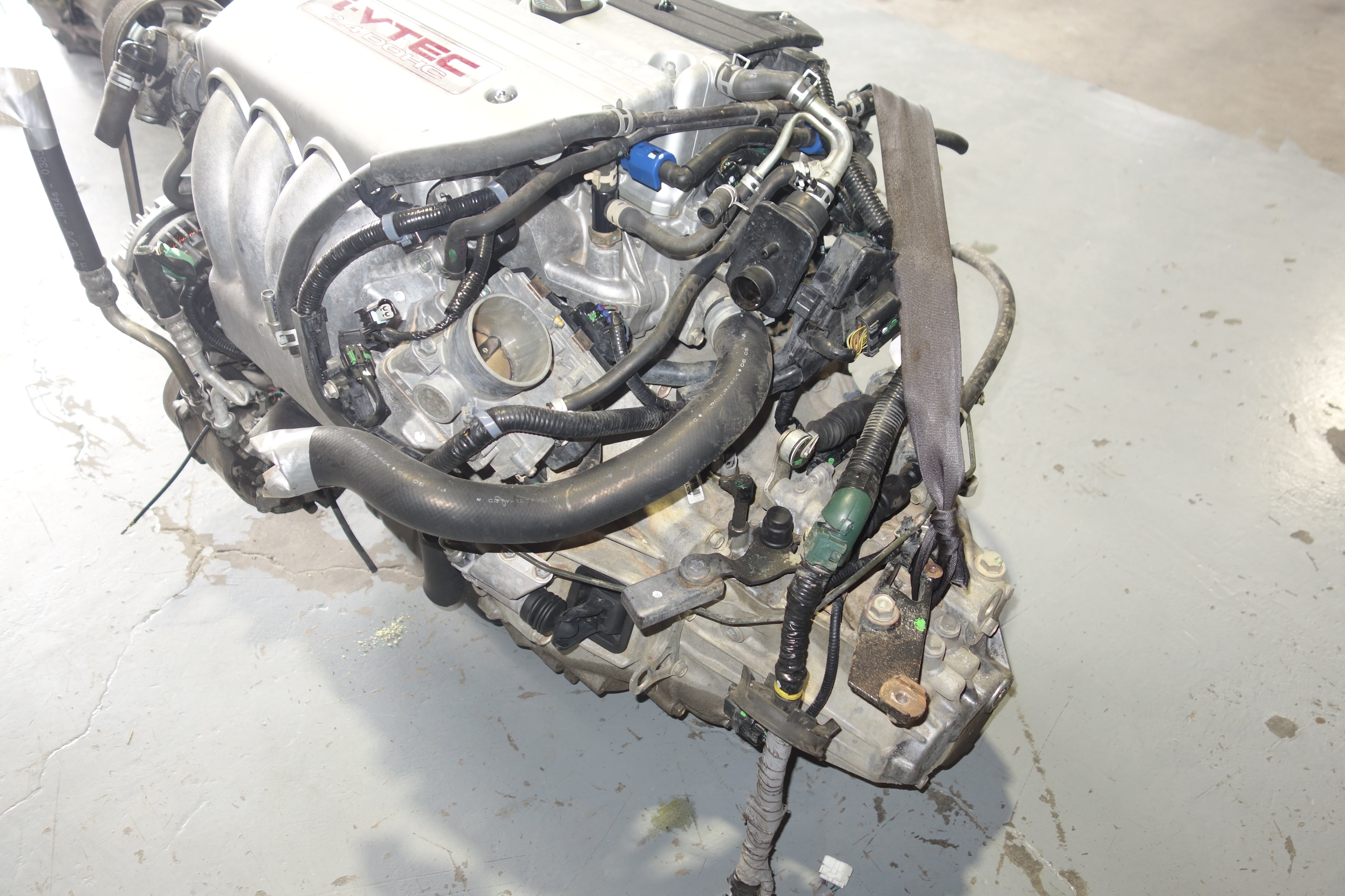 JDM Honda K24A3 K24A 2.4L DOHC i-VTEC Engine & 6-Speed Manual Transmission W/ Ecu Wiring Harness