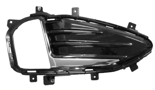 FORD EDGE 2019-2024 — FOG LIGHT BEZEL RH; BLACK/CHROME;FOR SE/SEL/TITANIUM; EDGE 2019-2024 ( EXC ELITE )