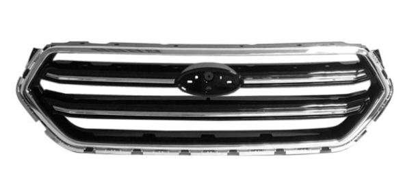 FORD ESCAPE 2013-2019 — FRONT GRILLE; W/ SPORT PKG; BLACK/CHROME; FOR SE/TITANIUM; ESCAPE 2017-2019