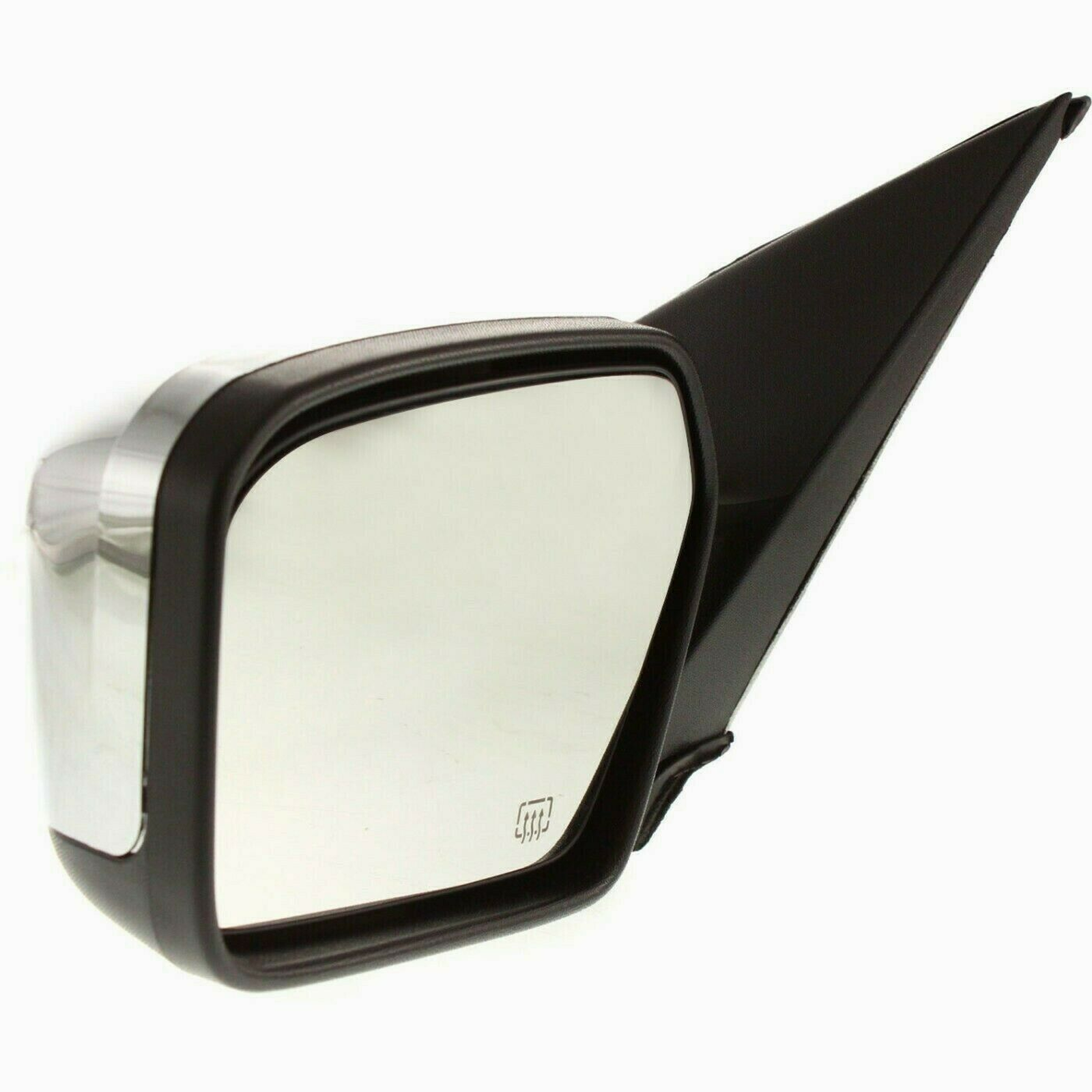 FO1320322 lincoln mkz 2007 2010 left side mirror power htd chrome with puddle lamp without 4