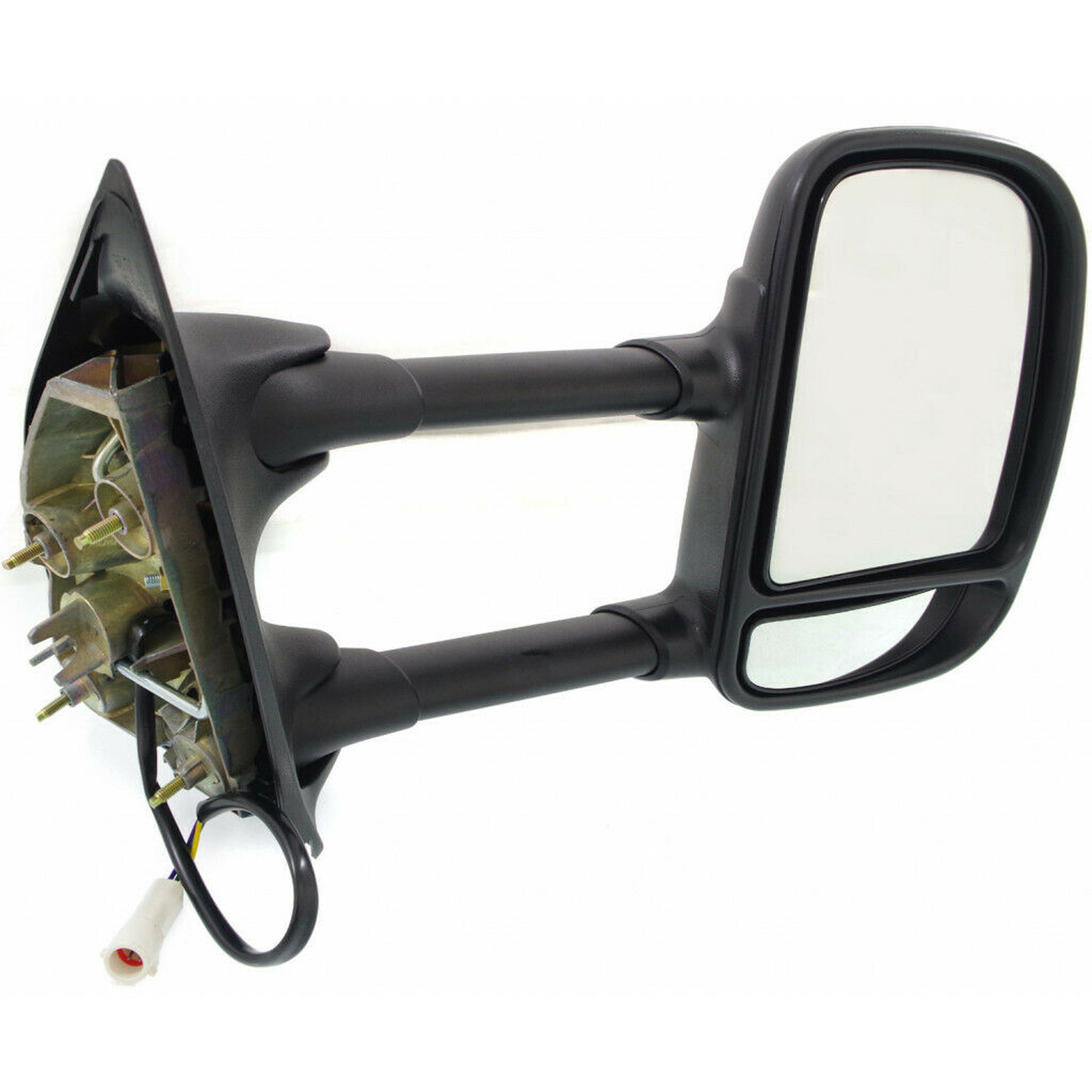 FO1321196 ford super duty 1999 2004 right side mirror power textured dual arm glass telesc 4