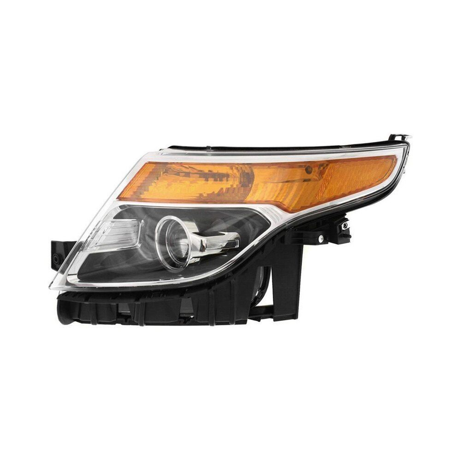 FO2502328 ford explorer 2013 2015 left headlight halogen without strobe lamp police model  1