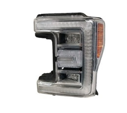 FORD PICKUP S-DUTY 2017-2022 — LED HEADLIGHT LH; BLACK TRIM MOLDING; SUPERDUTY/F45-600 2020-2022