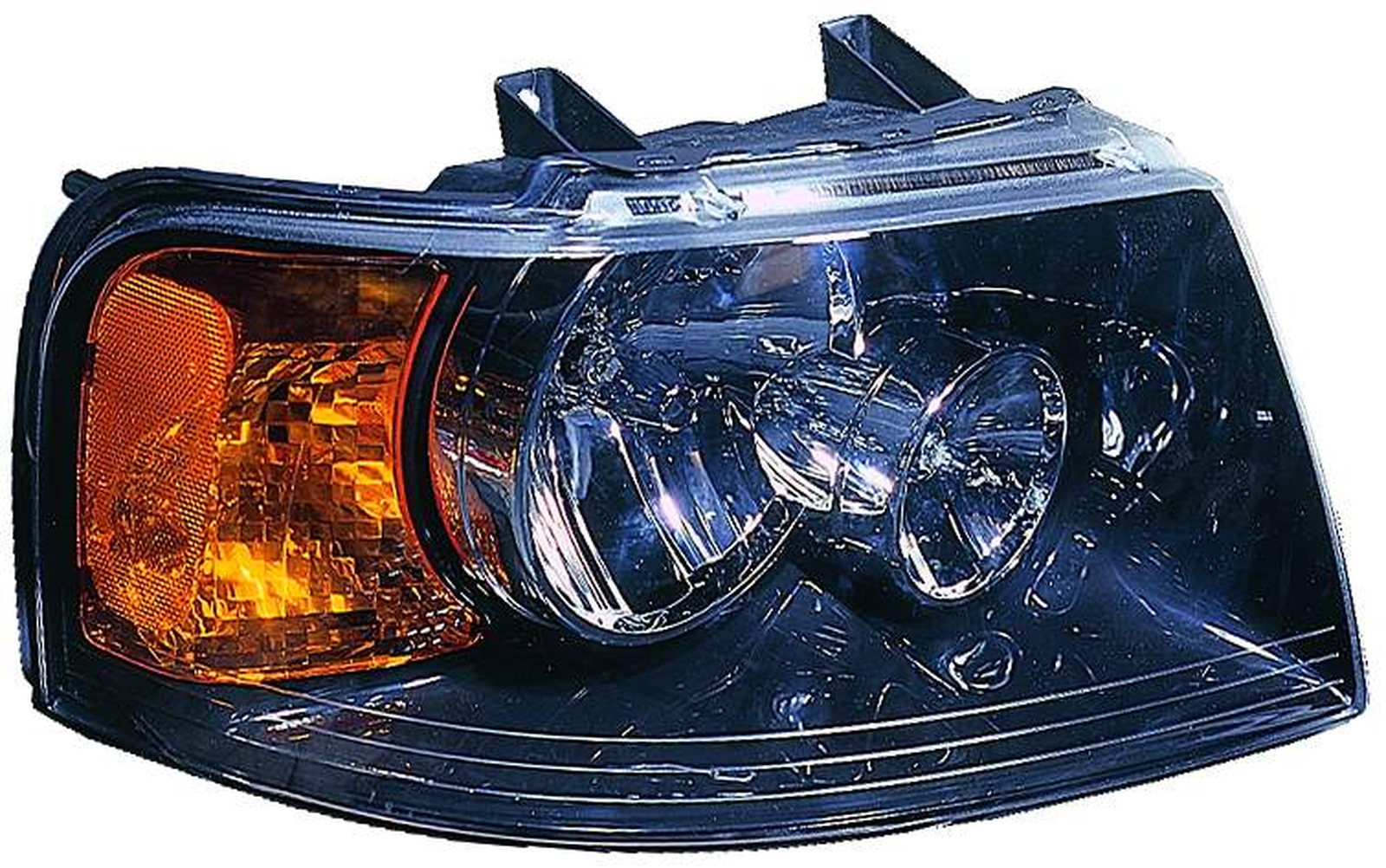 FO2503198 ford expedition 2003 2006 right headlight black bezelw off road pkg hq fo2503198 1