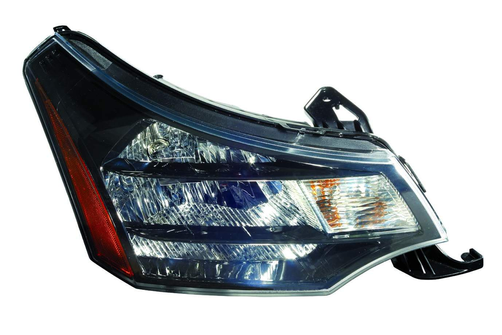 FO2503269 ford focus 2009 2011 right headlight black chrome trim cpe 09 10 sdn ses 10 11 h 1