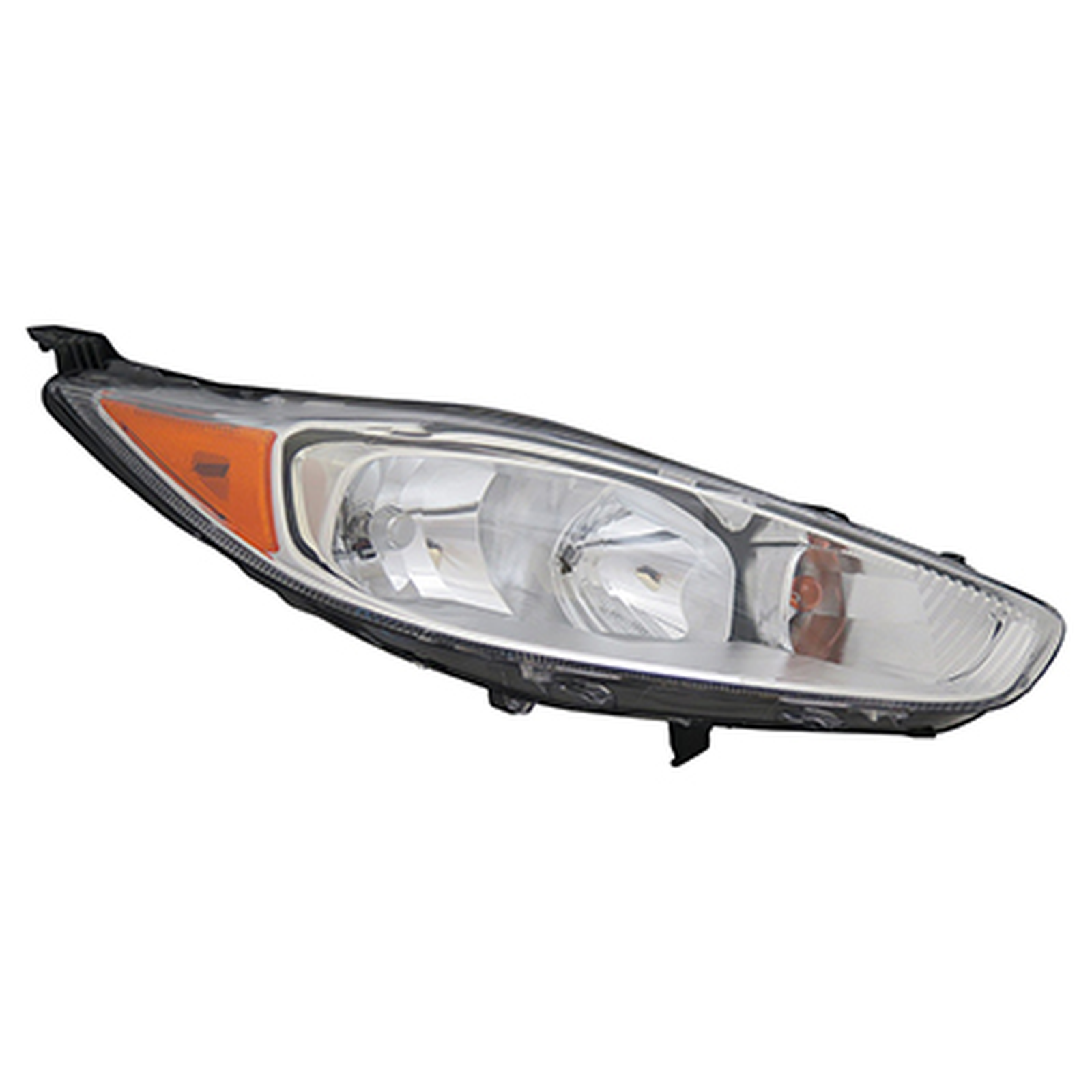 FO2503325U ford fiesta 2014 2017 right headlight halogen chrome titanium model fo2503325u 1