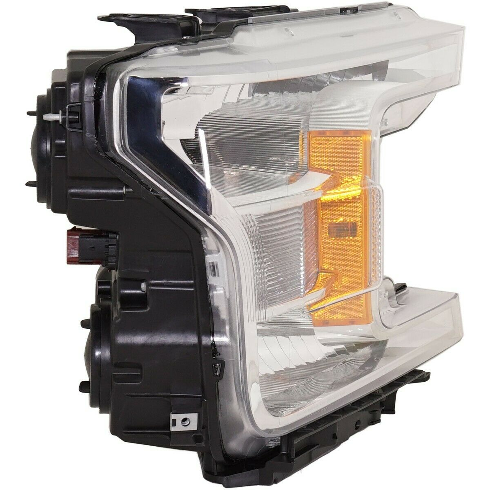 FO2503372U ford pickup f150 2018 2020 right headlight halogen with chrome housing for base  1