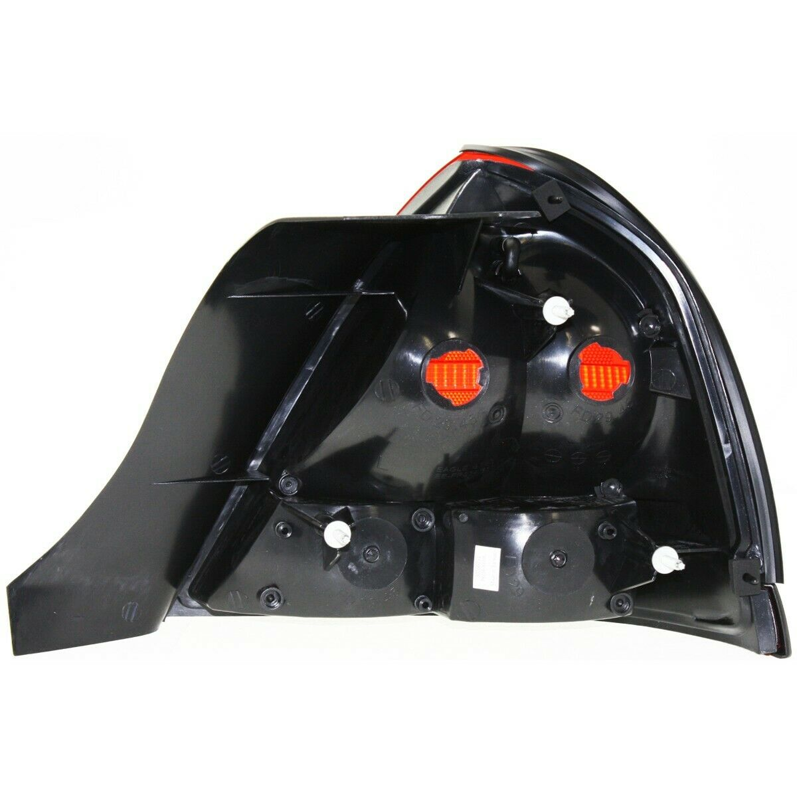 FO2800160 ford crown victoria 2000 2011 left taillight black moulding 2 bulb red hq fo2800 4