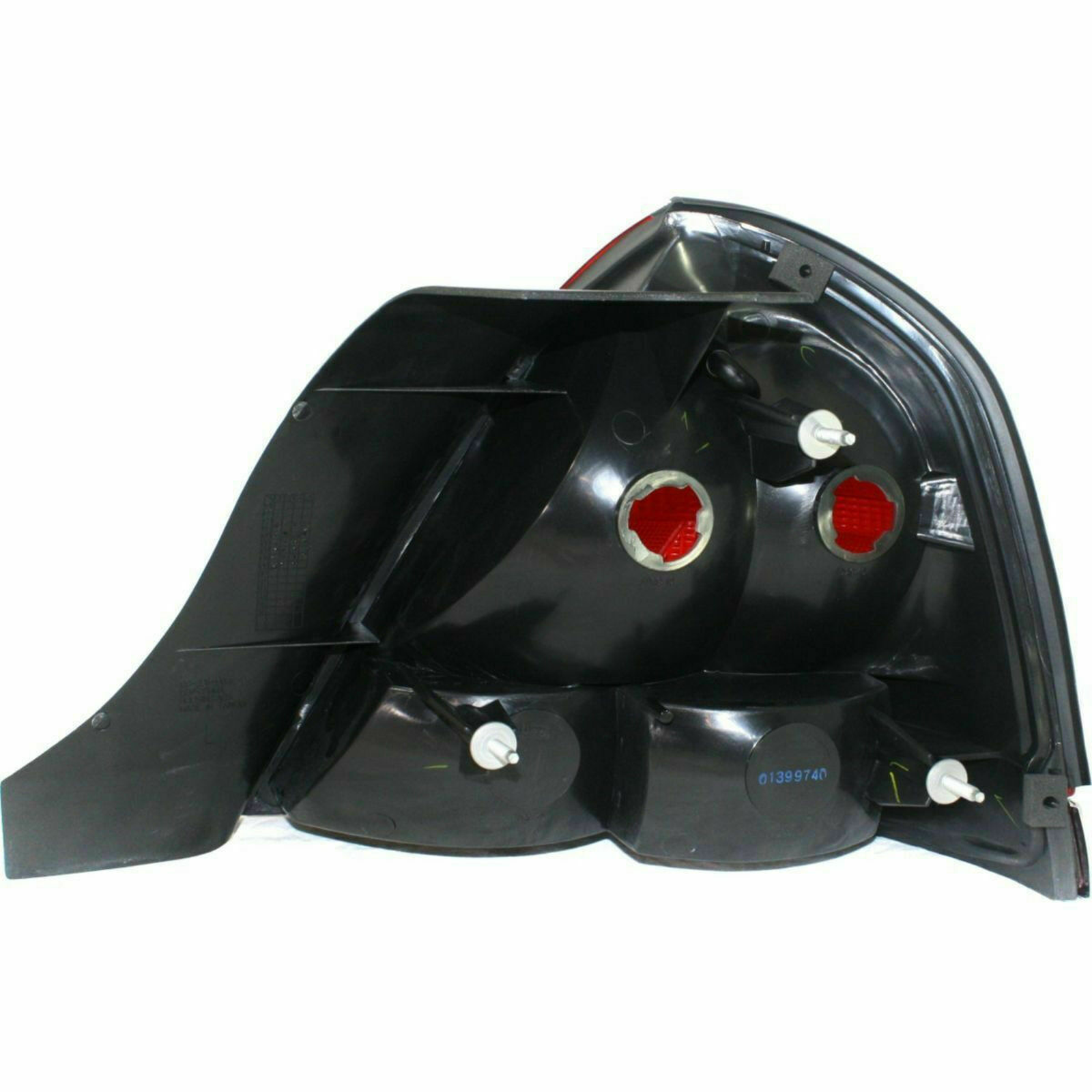 FO2800176 ford crown victoria 1999 2002 left taillight chrome moulding 2 bulb red hq fo280 4