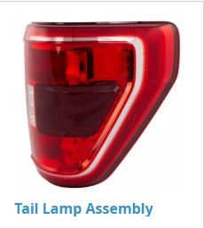 FORD PICKUP F150 2021-2023 — HALOGNEN TAIL LAMP RH; W/ BSD; W/O ON-BOARD SCALES; 2021-2023 (ML3Z13404C)