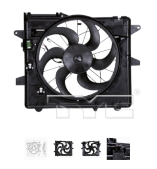 FORD MUSTANG 2005-2009 — RAD/CND FAN ASSMBY; 3.7L 11-14; 4.0L 05-10; 4.6L 05-10; 5.0L 11-14; 5.4L 10-12 (OE DR3Z 8C607 D)