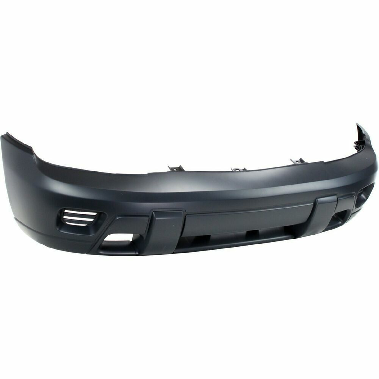 GM1000640 chevrolet trailblazer 2002 2009 bumper front smooth primed without fog lamp hole 3