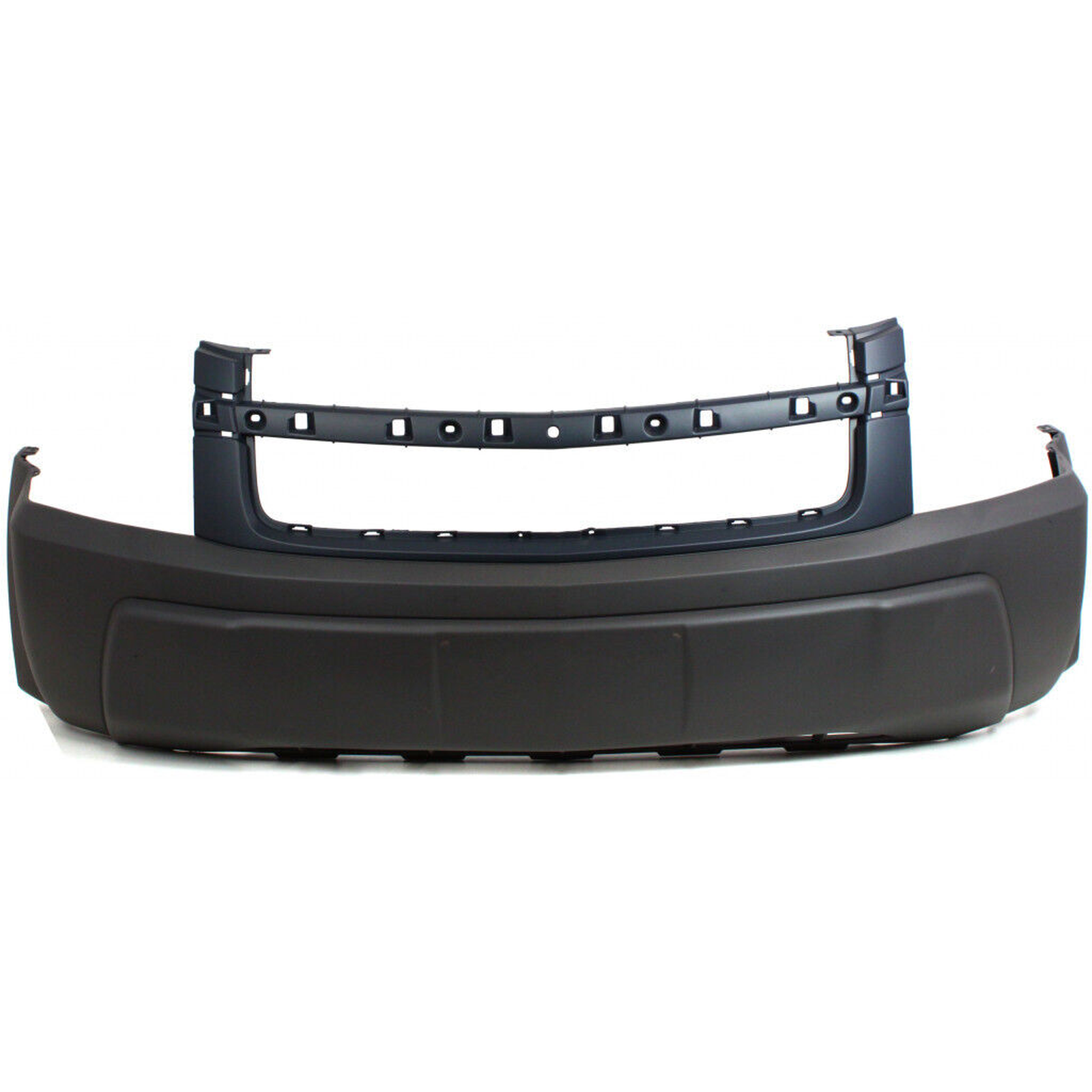 GM1000725 chevrolet equinox 2005 2006 bumper front ls model without fog lamp black texture 2