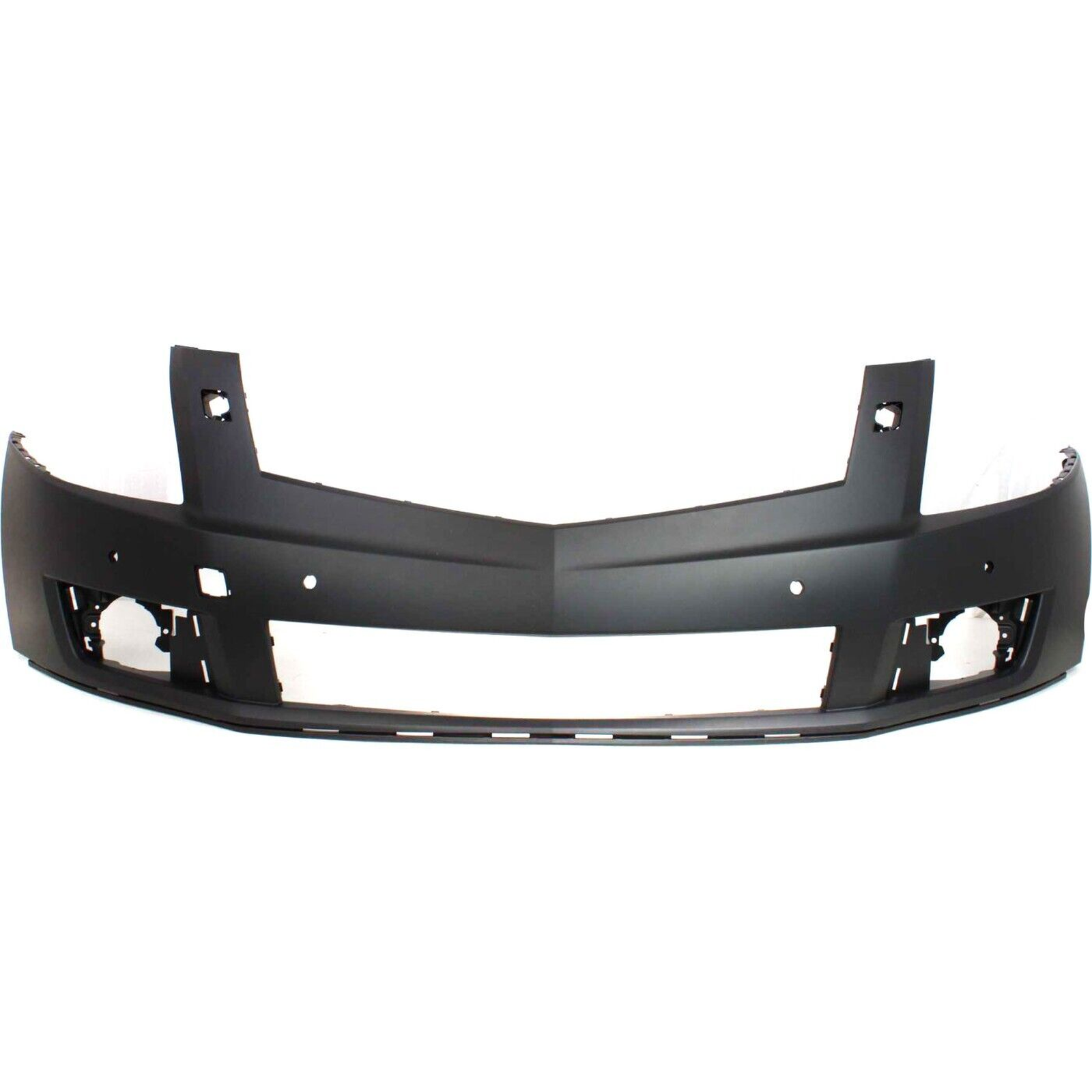 GM1000914 cadillac srx 2010 2012 bumper front upper primed with sensor with washer hole gm 2
